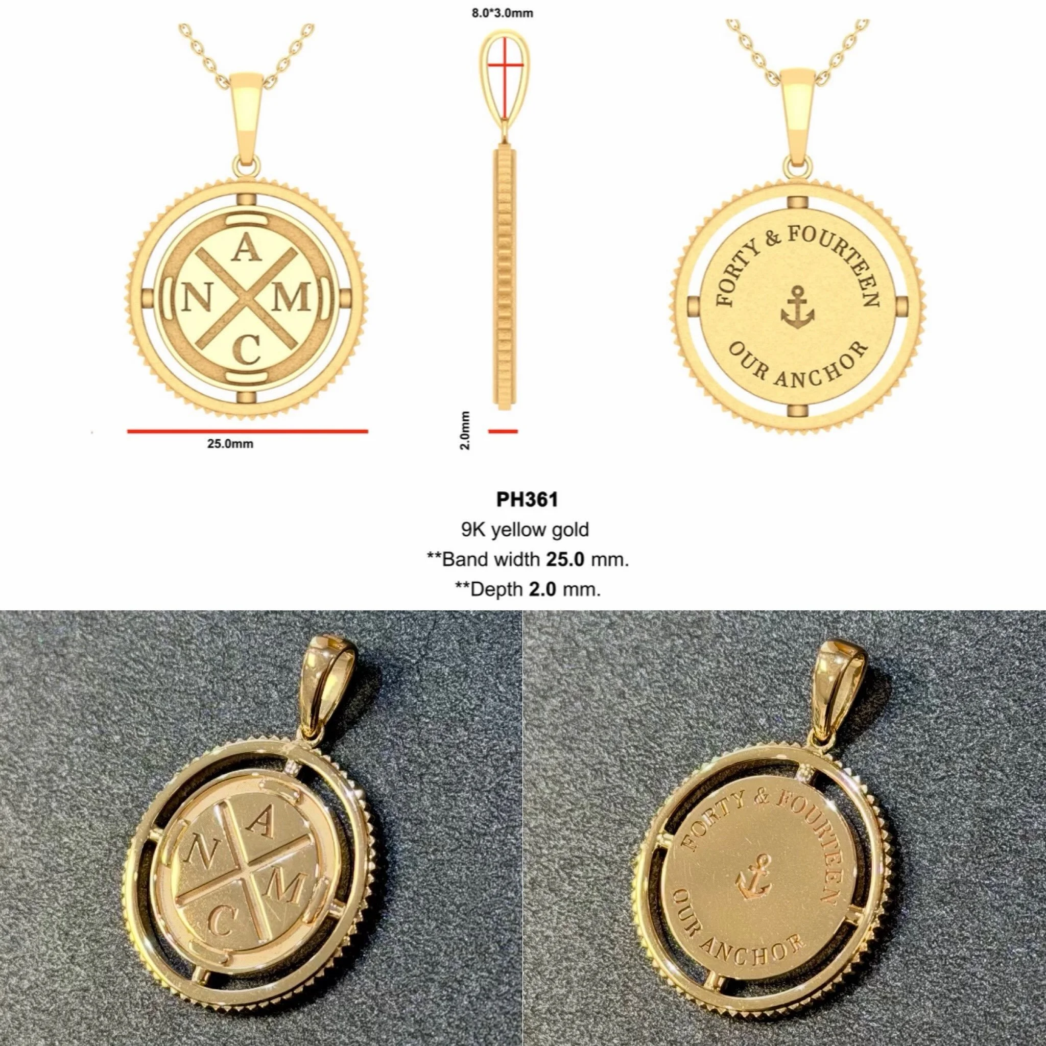 ✨Bespoke Commission Gold Pendant✨

From 3D CAD image to Bespoke 9ct. Yellow Gold Pendant. 

Commissioned for our customers husband to celebrate his 40th birthday! 🎁 🎉

Another very happy customer 😊

If you are interested in getting a piece of Jewe