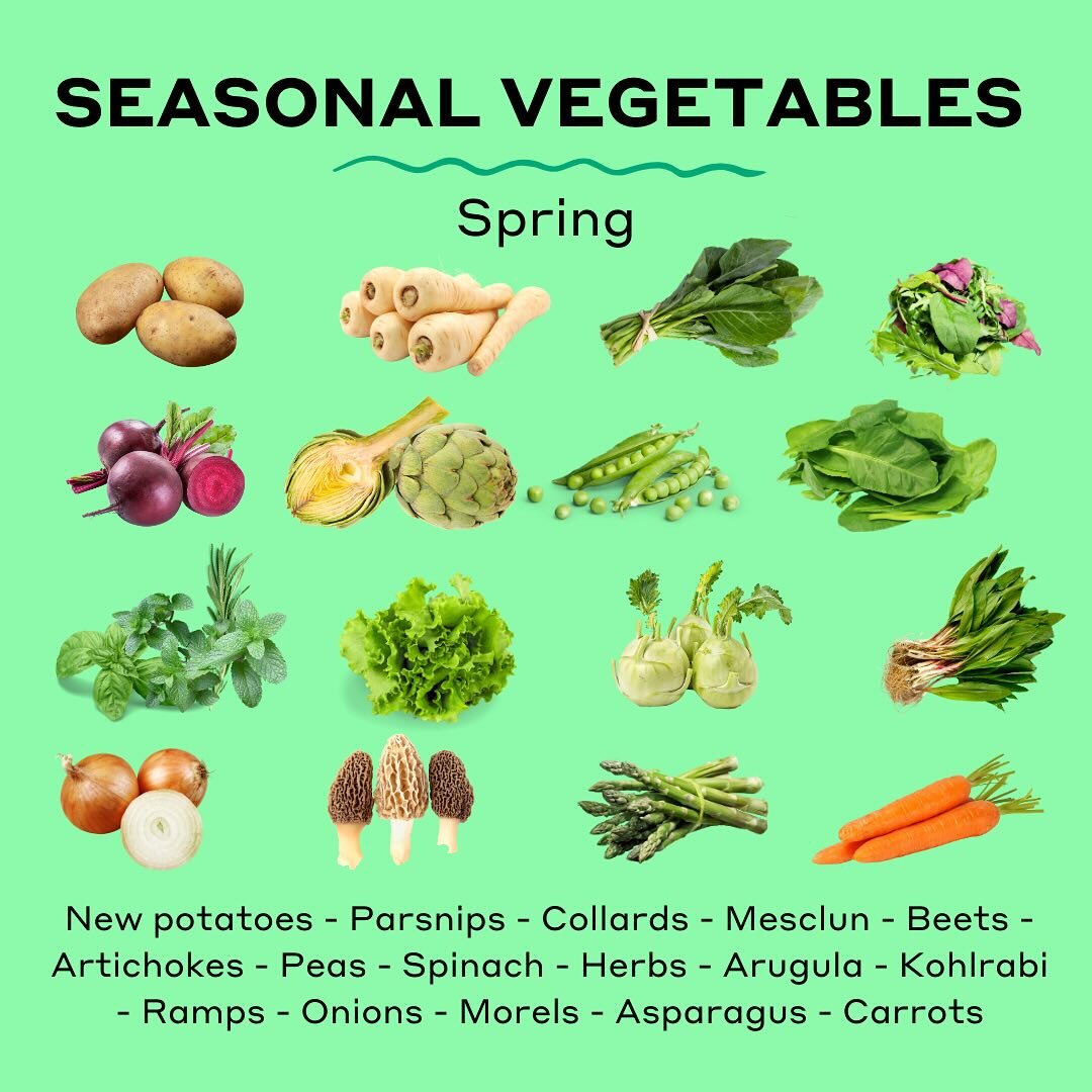 Spring Seasonal Fruits &amp; Vegetables 🥦 

Dive into the delicious and nutritious world of spring produce! From sweet mangoes to fresh asparagus, embrace the season&rsquo;s harvest for a sustainable and flavorful feast, and let us know what you mak