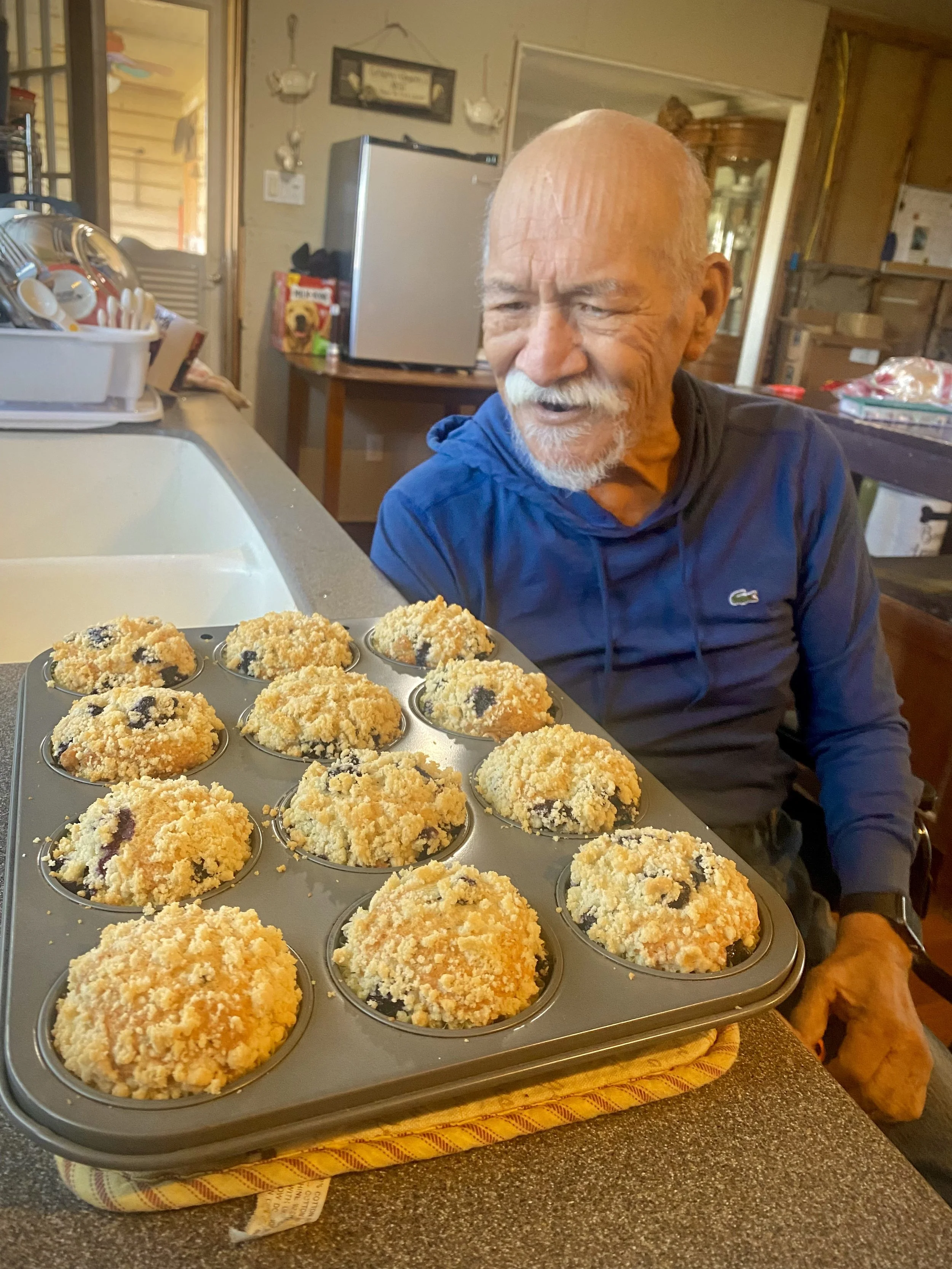 Dad's Browned Butter Blueberry Muffins