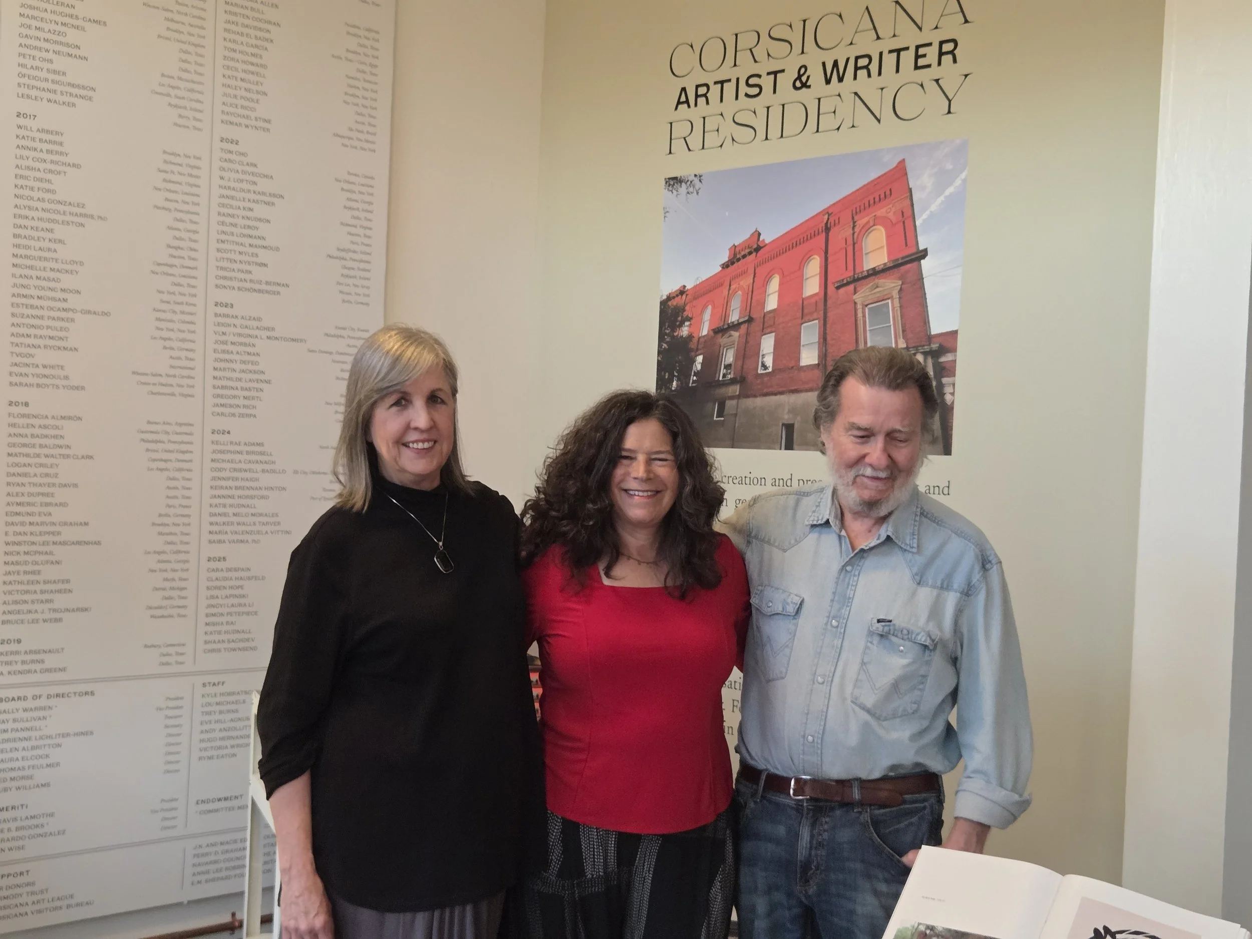 Bookreading at Corsicana Artist & Writer Residency Storefront
