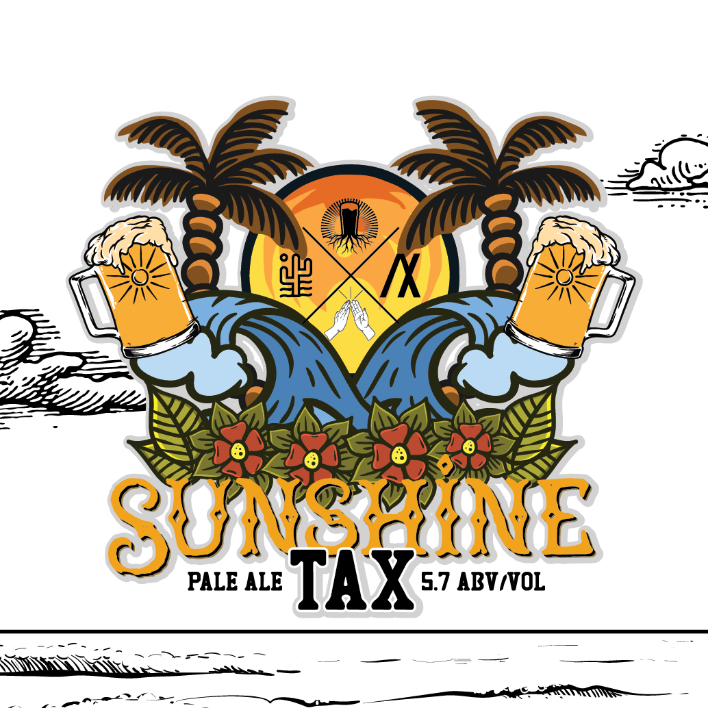 Sunshine Tax Pale Ale. Welcome to California. 