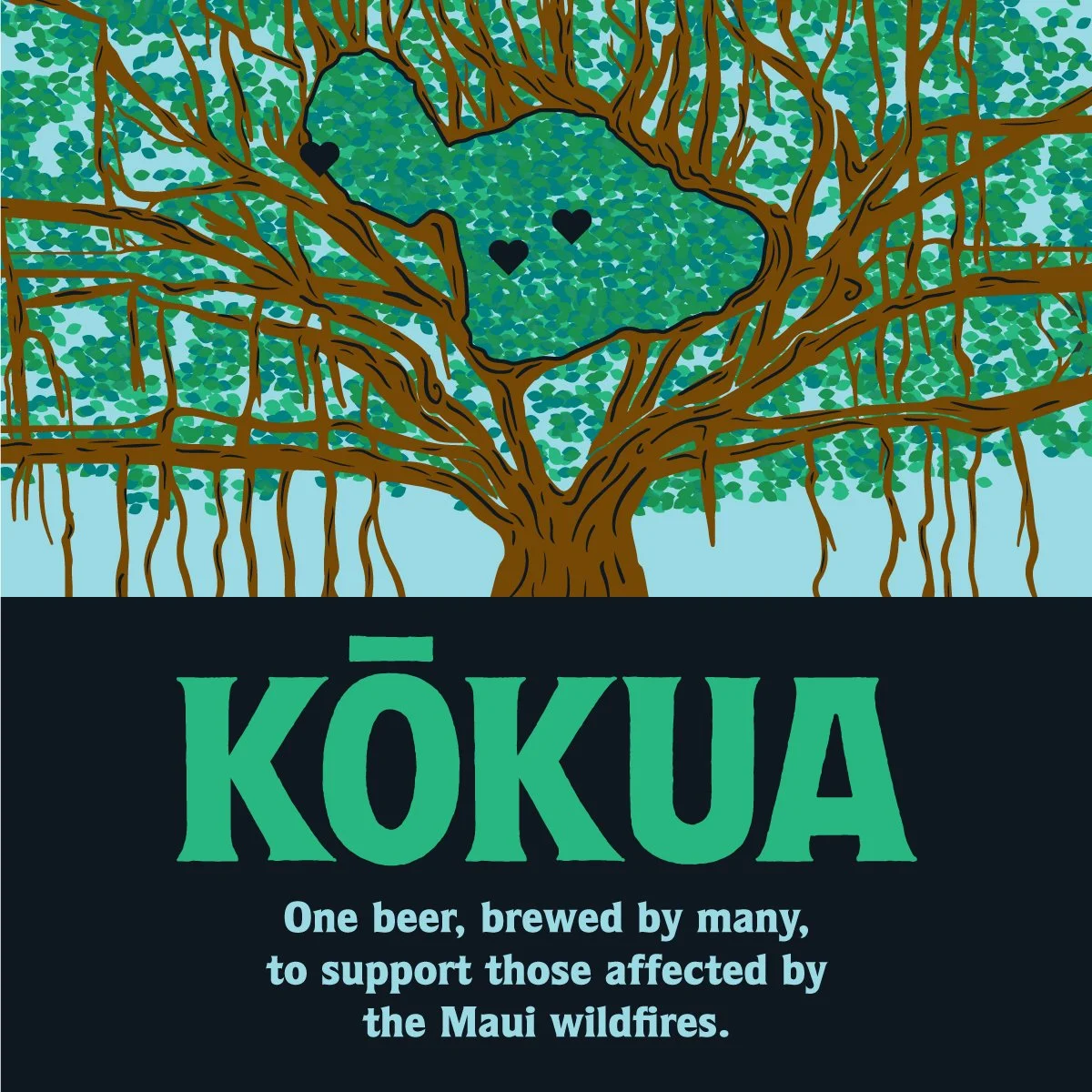 KOKUA. A Maui Brewing recipe with proceeds going to help support victims of the Maui fires.  