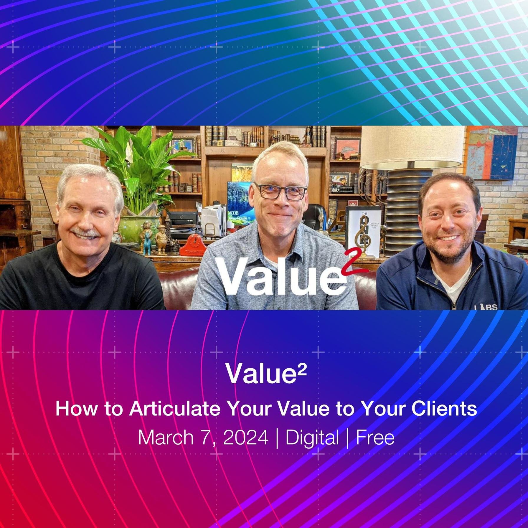 Join us tomorrow Thursday, at the Keller Cafe from 10am-2pm for Gary Keller, Jason Abrams, and Jay Papasan for Value&sup2;. You won&rsquo;t want to miss it! Even if you have seen it once before, there is always actionable new information and aha's to