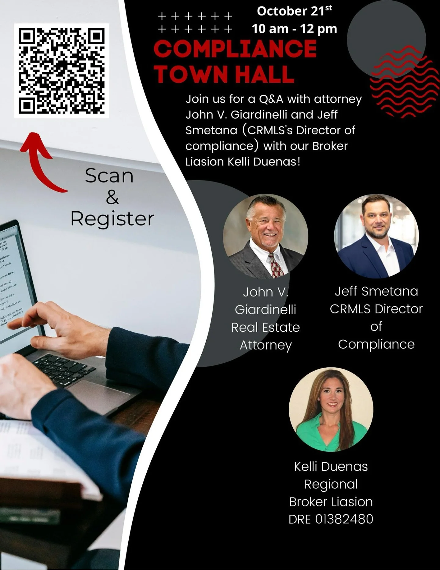 Compliance Town Hall
October 21st | 10 am &ndash; 12 pm
Staying compliant is not optional; it&rsquo;s the foundation of protecting your business, clients, and reputation. This Town Hall provides clarity on the most pressing compliance issues facing r