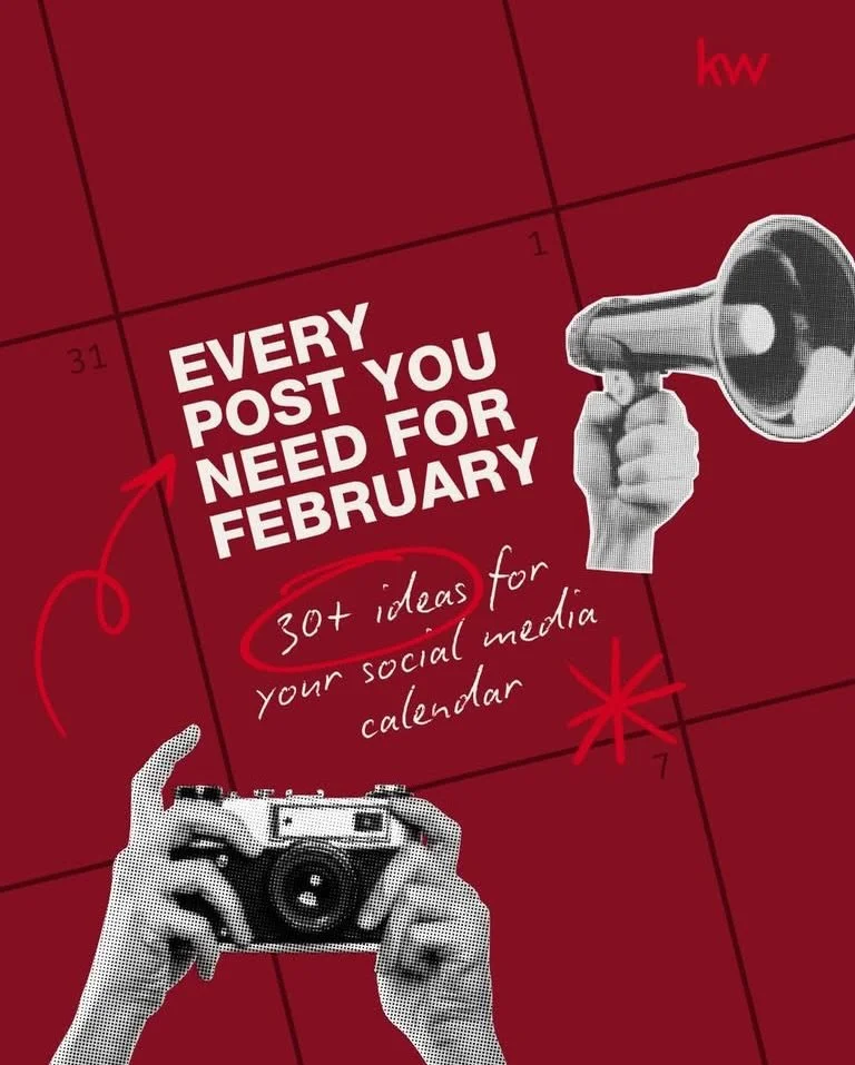 February is officially here! &bull;
We pulled together every timely post idea you actually need this month. From Black History Month and Super Bowl to Valentine's Day and Family Reunion, it's all mapped out for you.

Access the full content calendar 