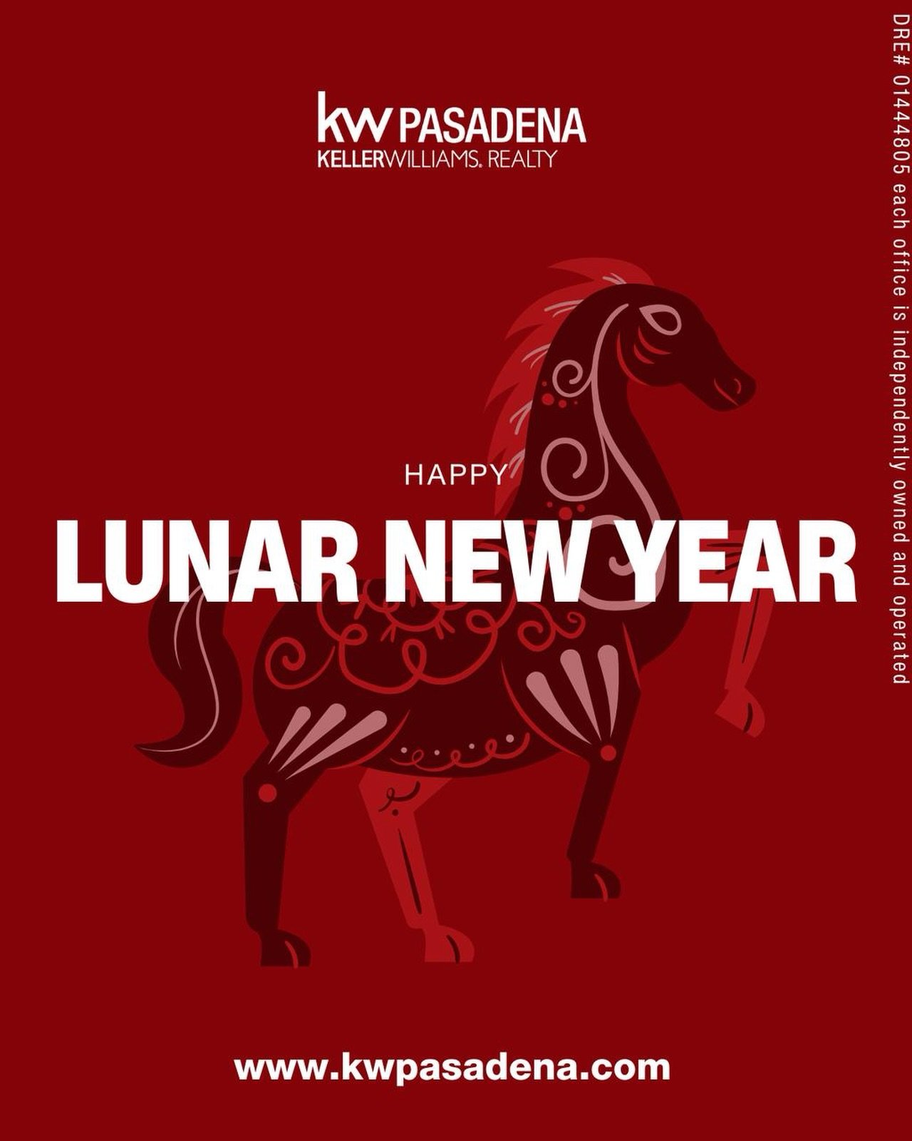 Happy Lunar New Year! As we the Year of the Horse is often linked with high energy, adventure, freedom, and decisive action, we at Keller Williams Realty Pasadena extend our heartfelt wishes to our dedicated Realtors and the vibrant Southern Californ