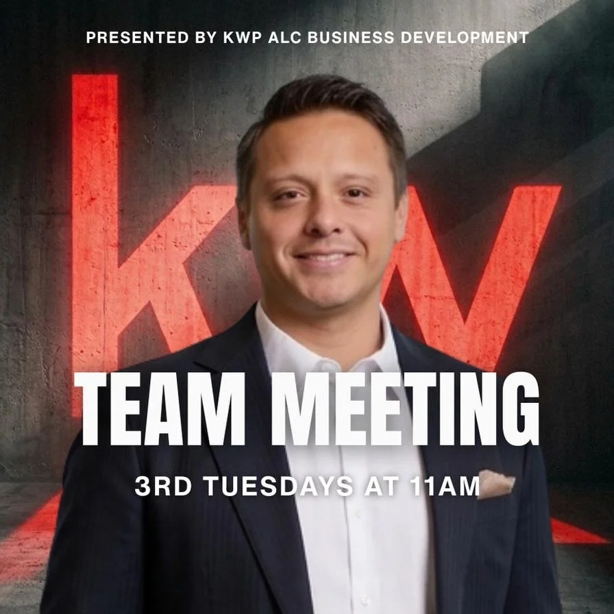 Joanne is today at 11 AM for the KW Pasadena team meeting . FREE PARKING FOR TEAM MEETINGS. LUNCH WILL BE SERVED.

TEAM MEETING

11 AM - TEAM MEETING
12 PM- Networking and Lunch will be served.
Bring your questions, wants, and needs!
Let's Charge the