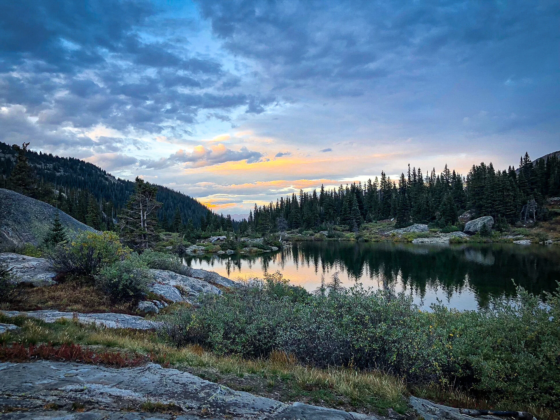 Sunset at one my my favorite campsites to date. 