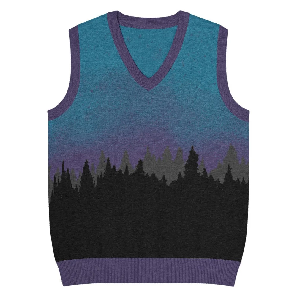 Alpine Nights Knit V-neck vest