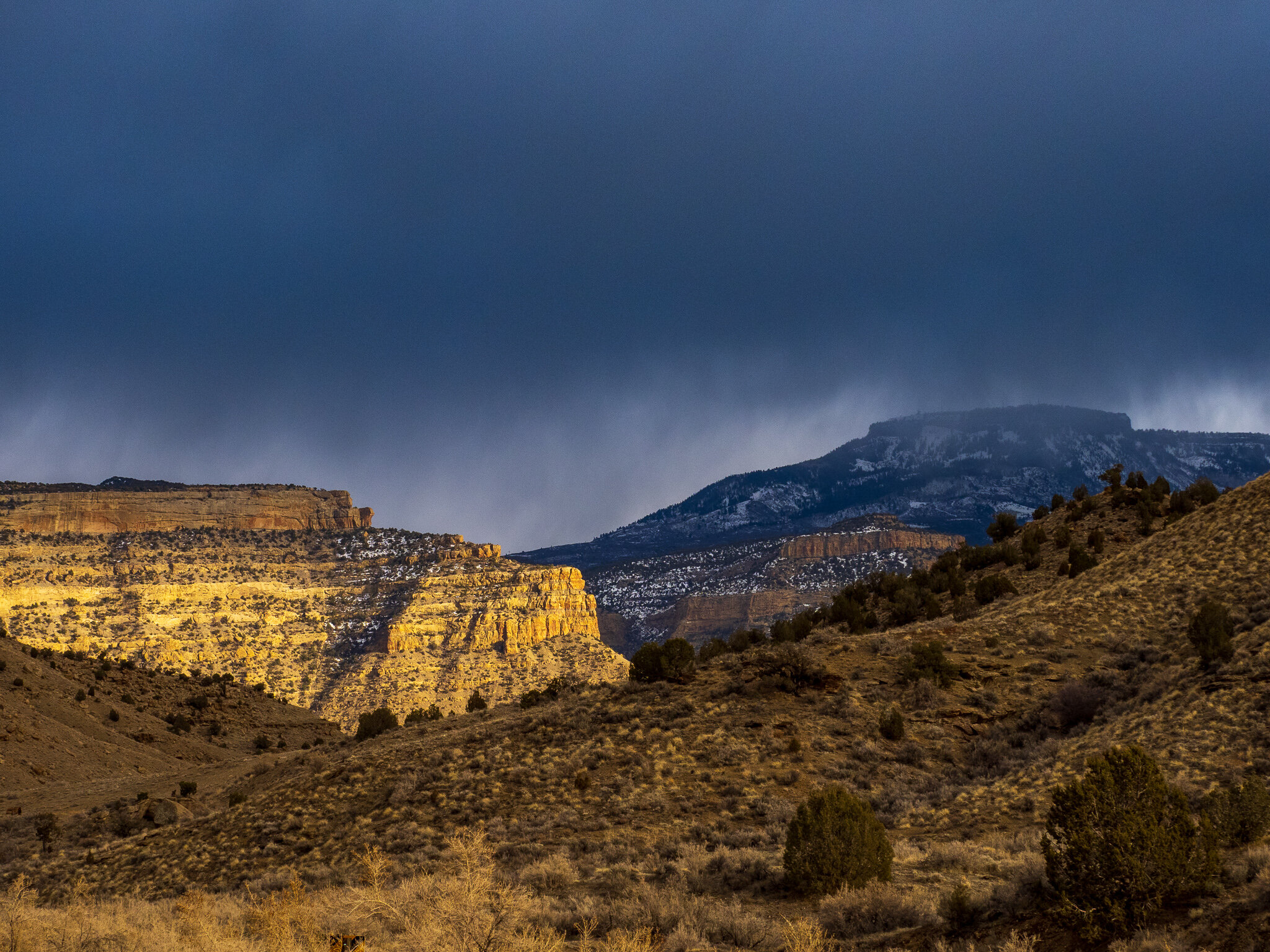 Close to sunset, up Spring Creek
