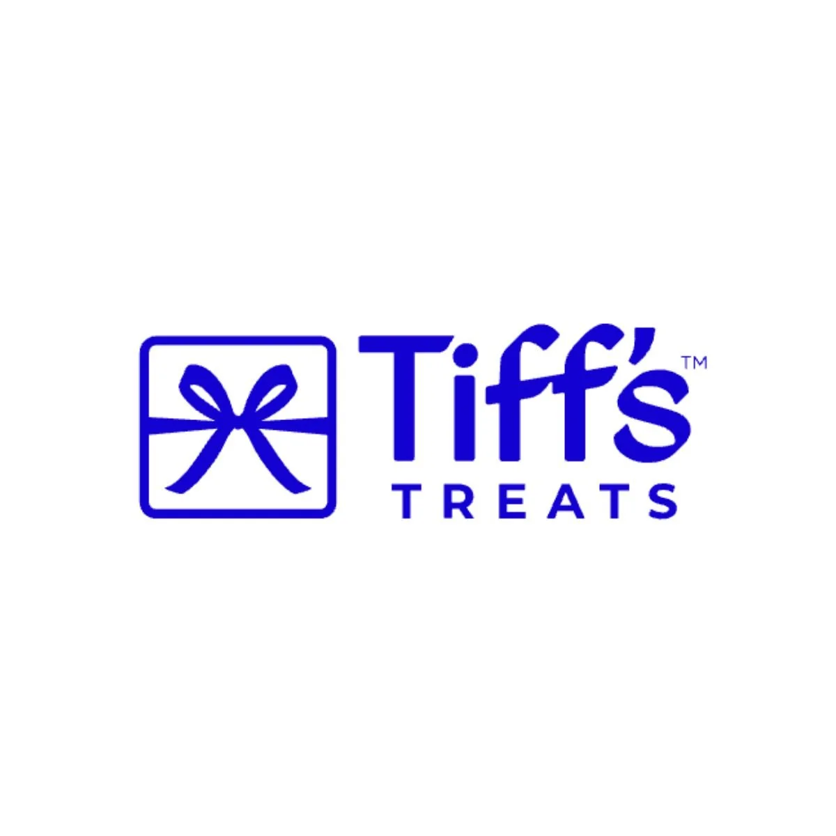 Tiff's Treats logo with text 'cookie delivery' and a ribbon tied in a bow