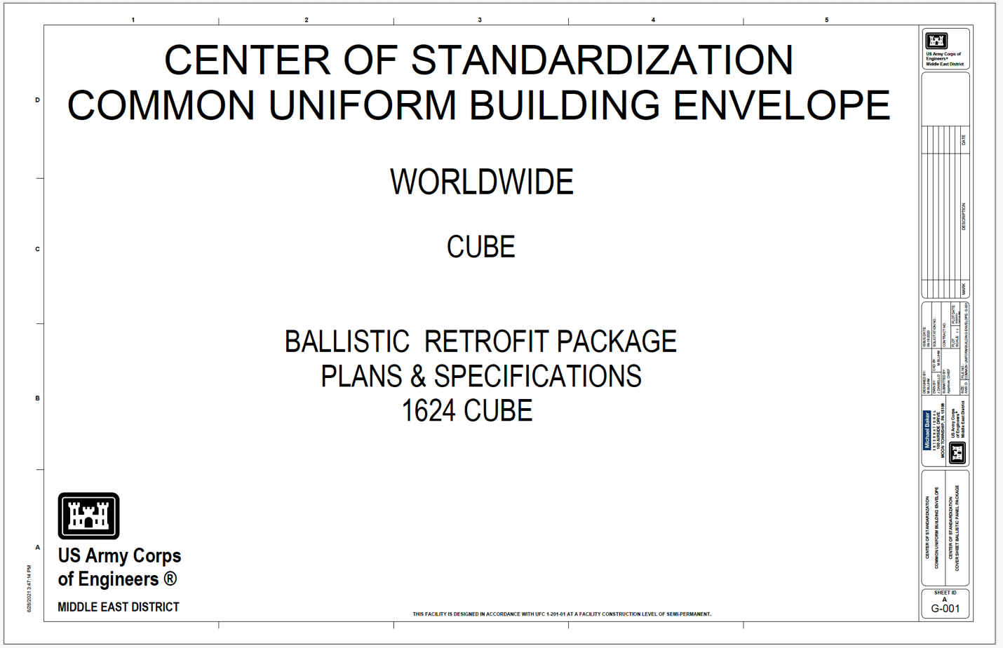 Ballistic Retrofit Package 
USACE Middle East District