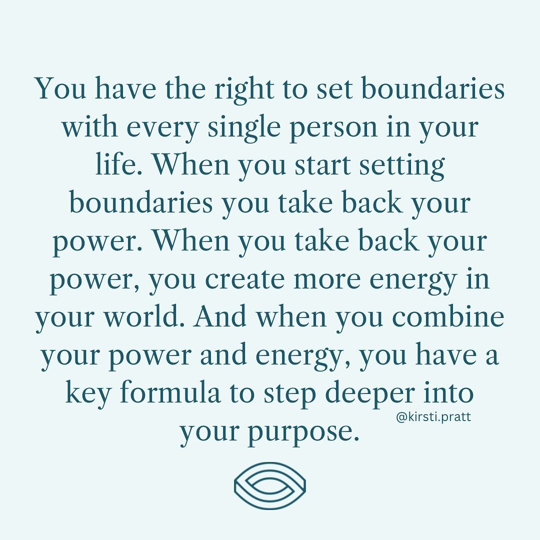 Do you set boundaries?