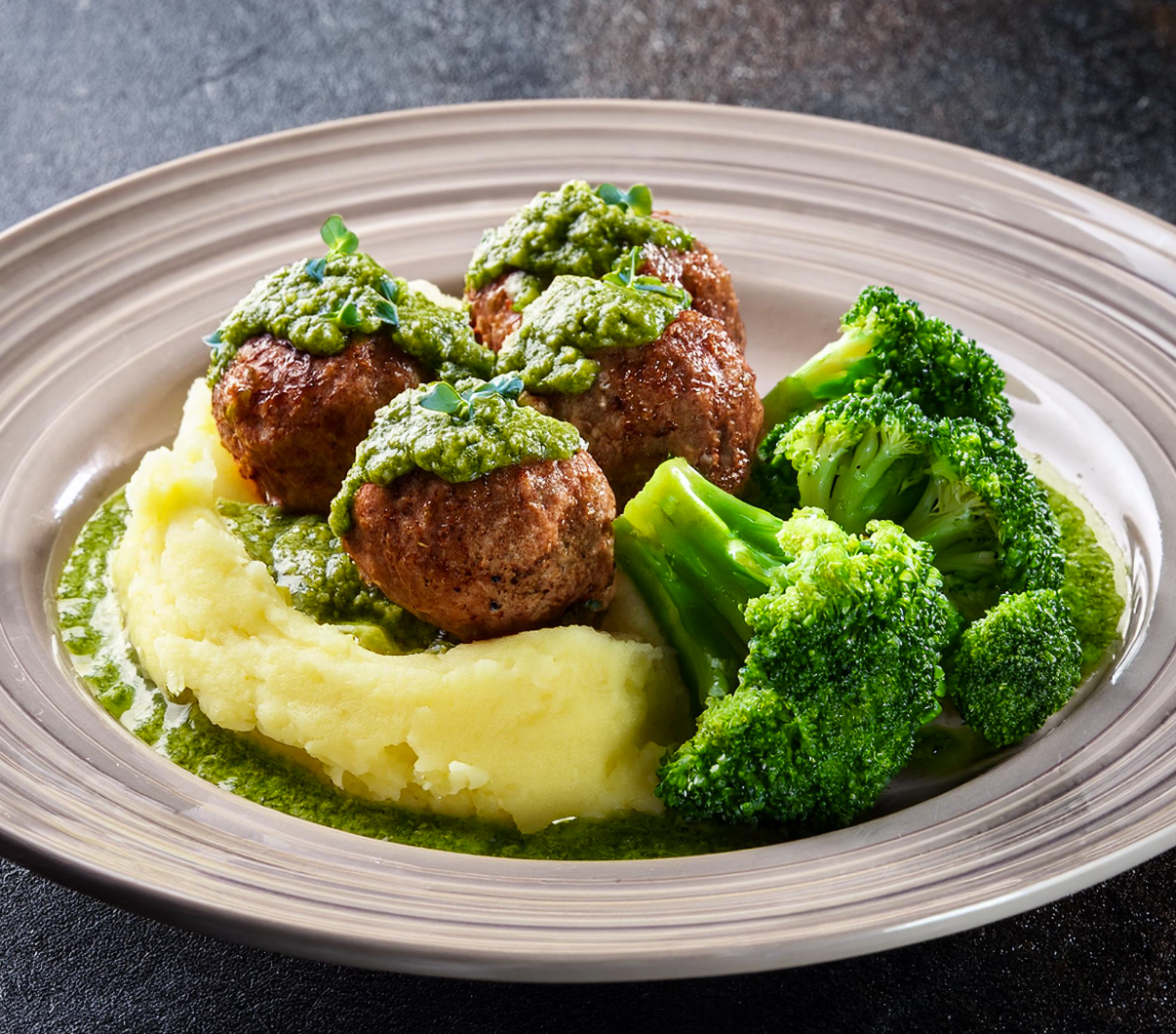 Eggplant Meatball Meal