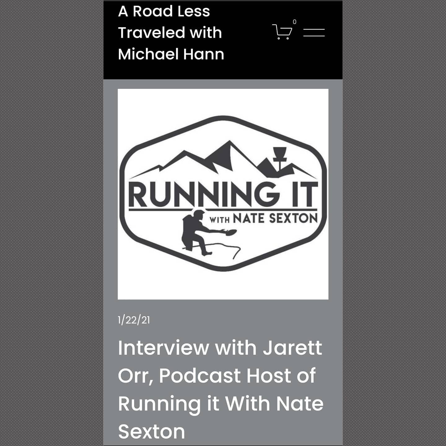 WNY is lucky enough to be home to Jarett Orr, co-host of the podcast Running it With Nate Sexton. 

I was lucky enough to get to talk to him and learn about how he got into disc golf and a his podcasting history! 

Jarett and Nate make a great podcas