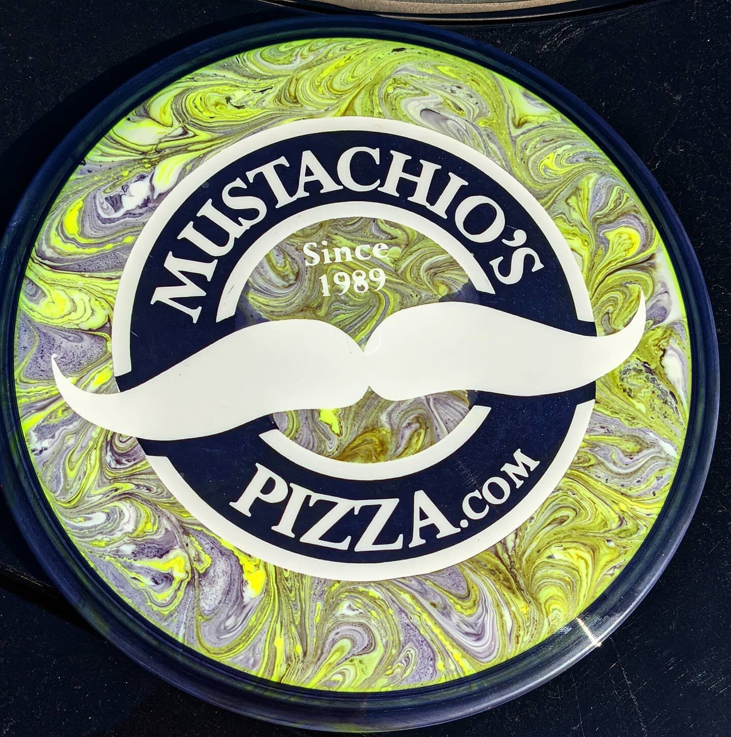 @rickhann3360 has found a new talent, thanks for dyeing this @dynamicdiscs Felon for me!
@mustachiospizza 

.

.

.

#discgolf #discdye #discporn #mustachios #felon #dynamicdiscs #teamtrilogy #trulyuniquediscgolf