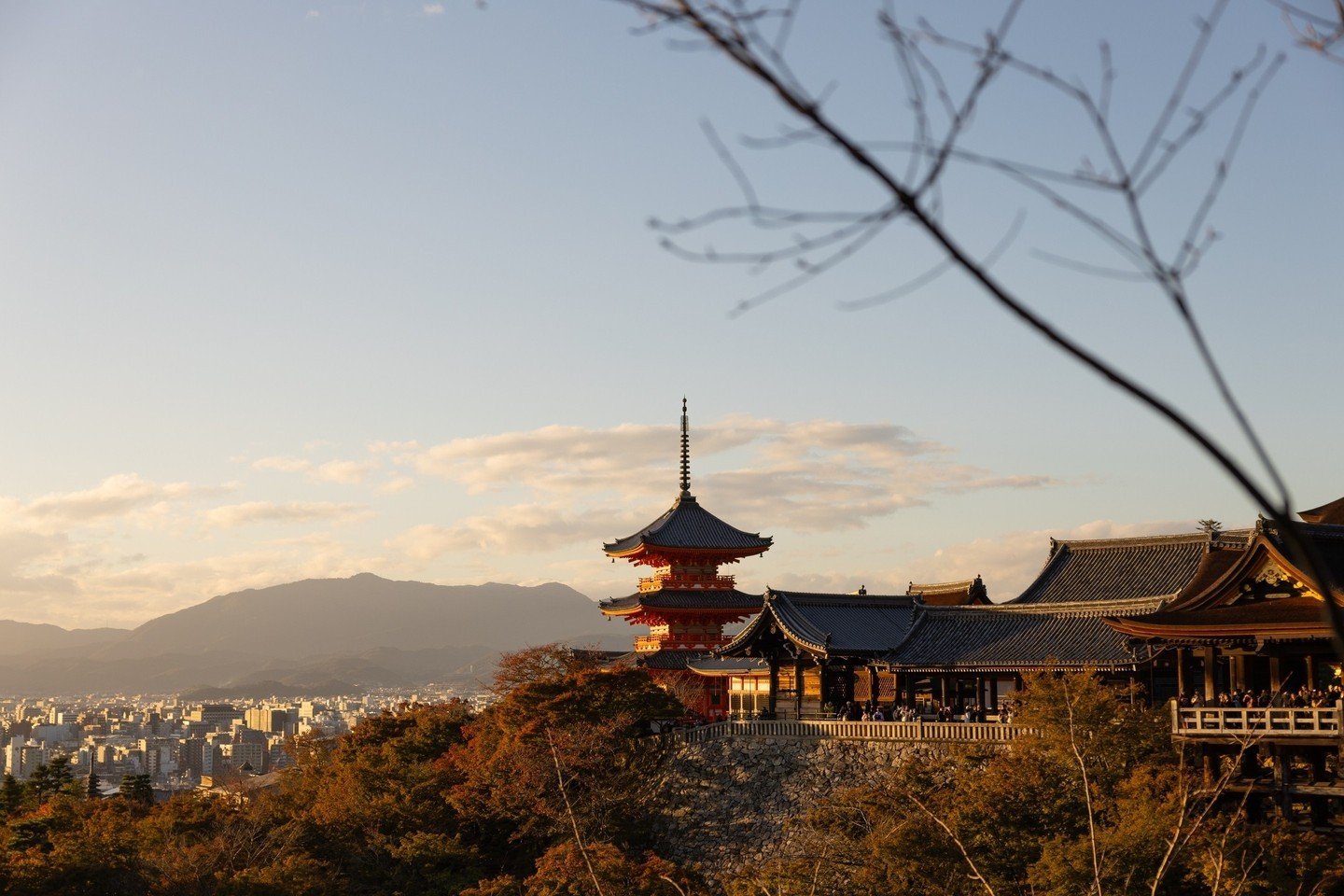 Sited on the wooded hills east of Kyoto, Kiyomizudera Temple, which translates to 'pure water temple,' is one of the most celebrated temples in Japan. ⁠
⁠
It is constructed at the base of the Otowa Waterfall, which has been divided into three streams