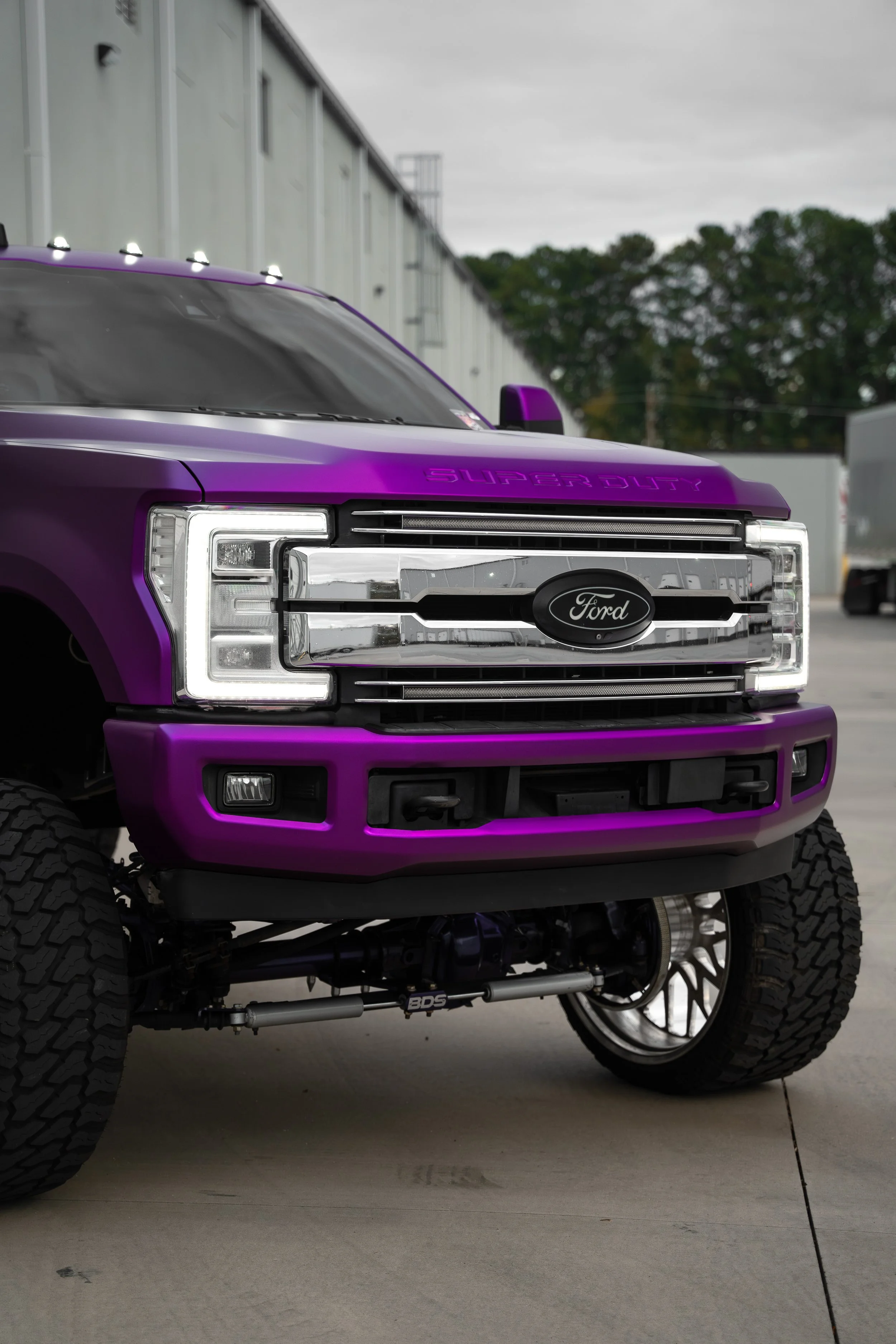 Precision Wraps & Graphics - F250 Satin Purple Chrome