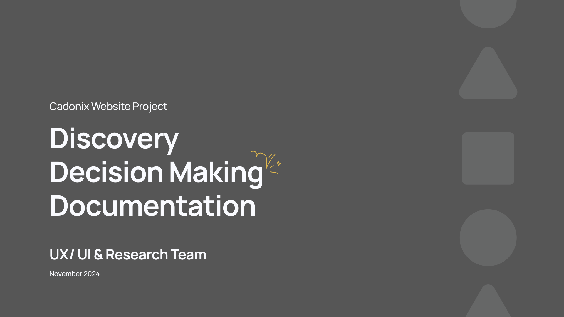 Decision Making Documentation Deck