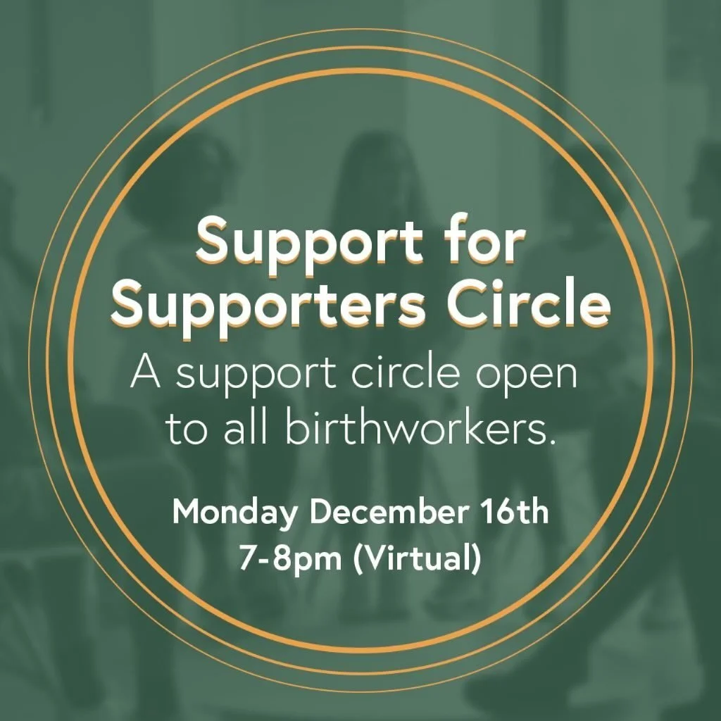 ✨ Support for Supporters ✨

Mark your calendars and join me for a birth workers safe space. 

In the demanding and rewarding field of birthwork, finding a space to share and support one another is crucial. Join me for an evening dedicated to birth wo