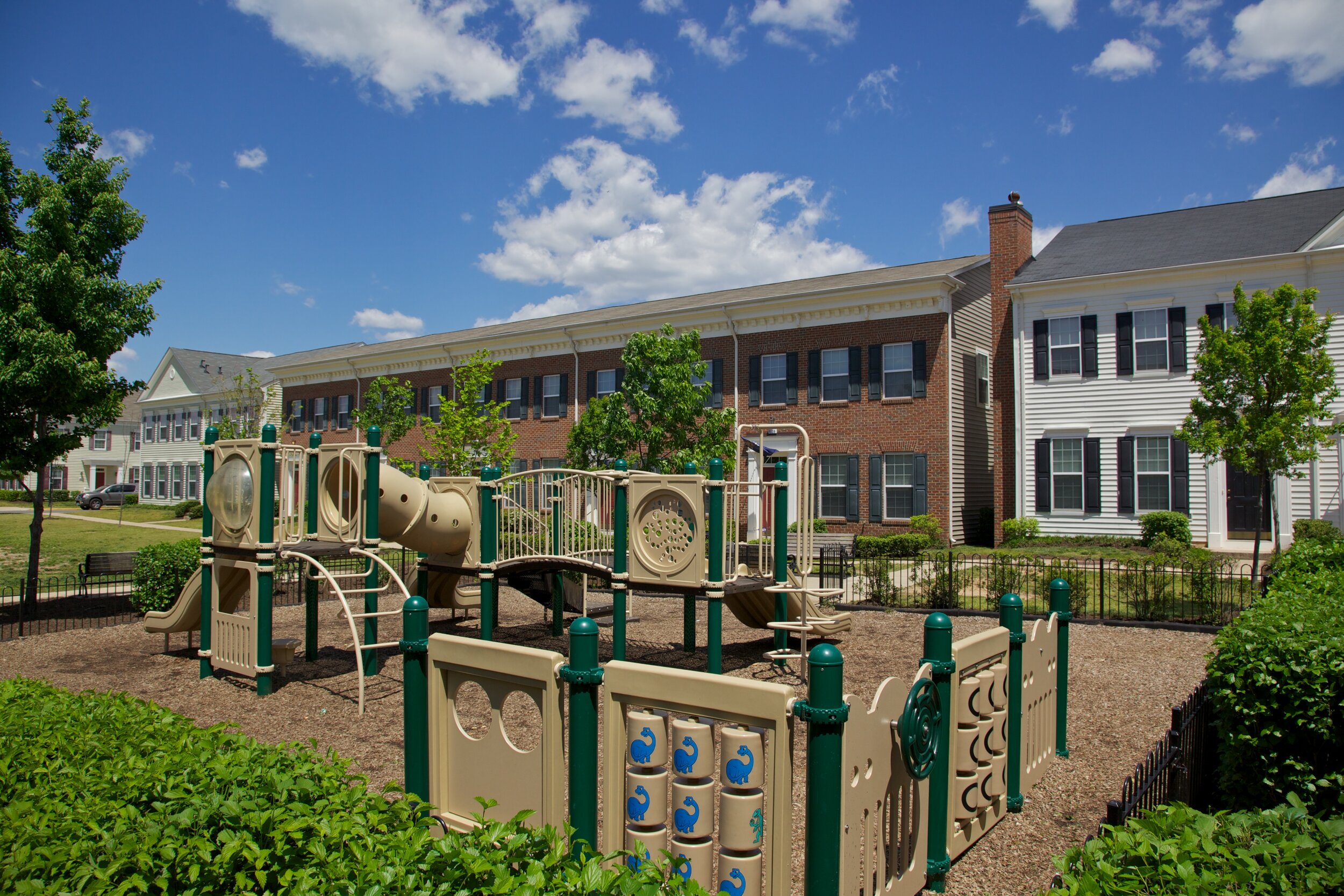 The jungle gym is one of the numerous community amenities at Belvoir. 