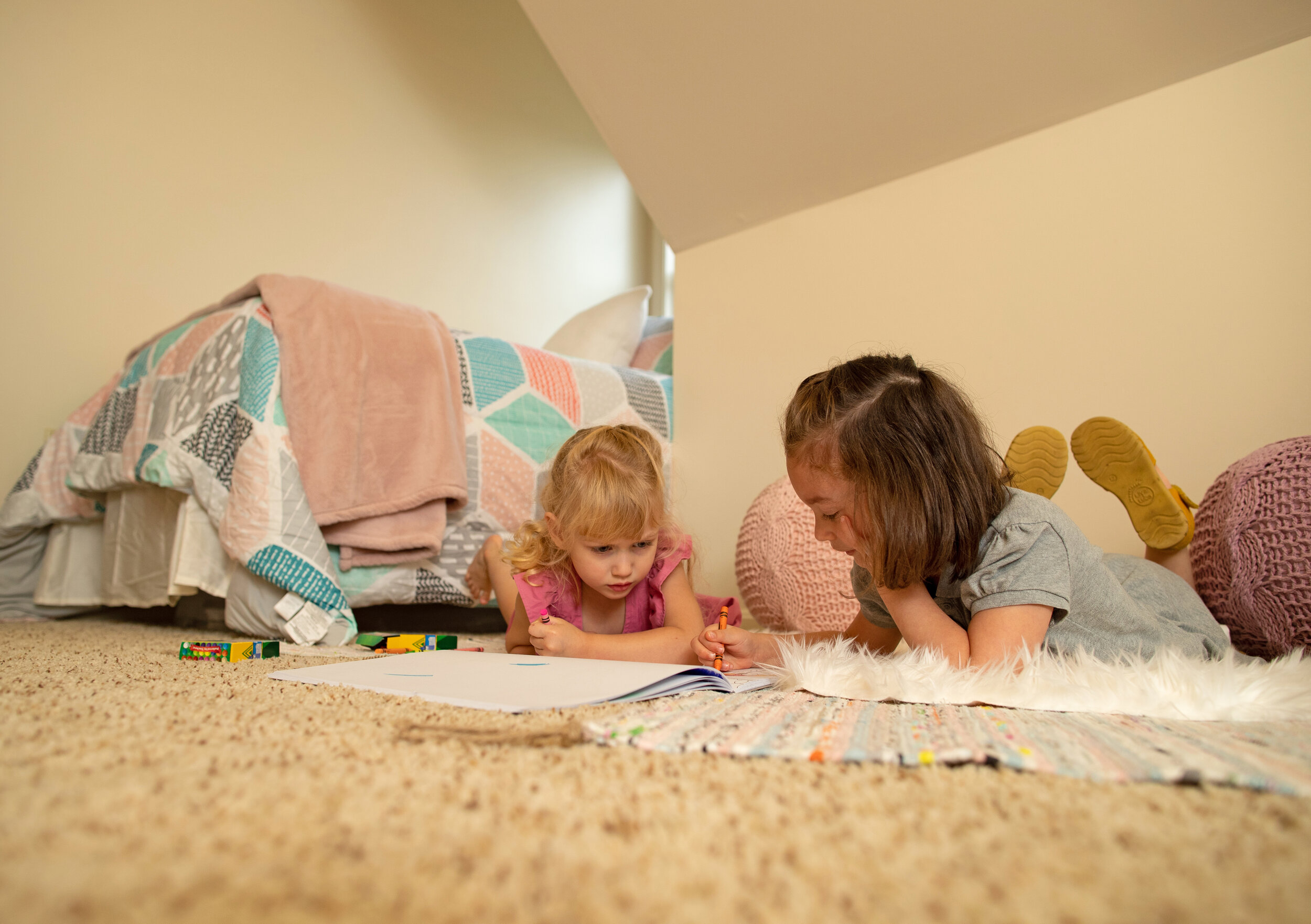 Cozy bedrooms for children at Fort Belvoir.