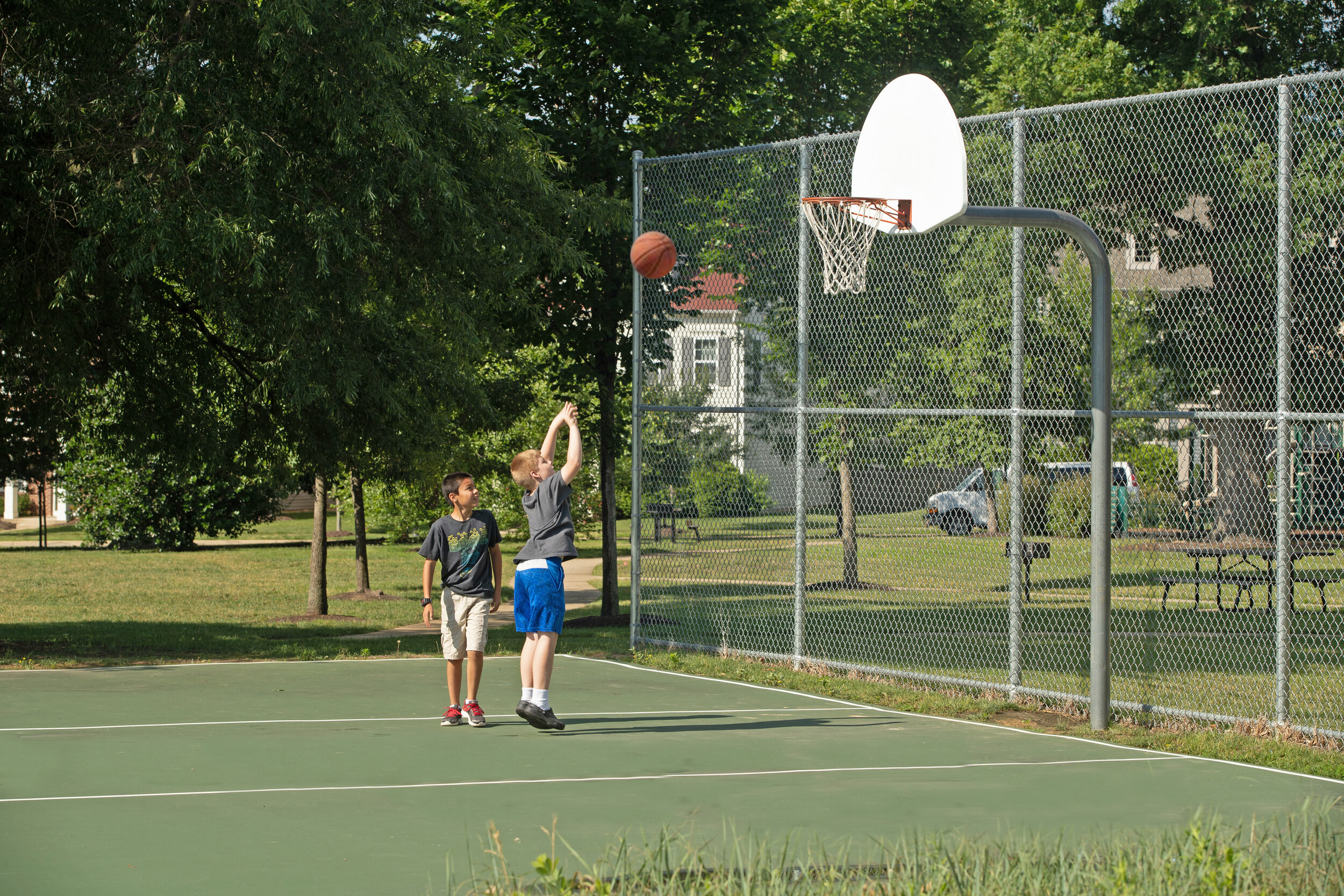 Enjoy sports courts across all neighborhoods at Belvoir.