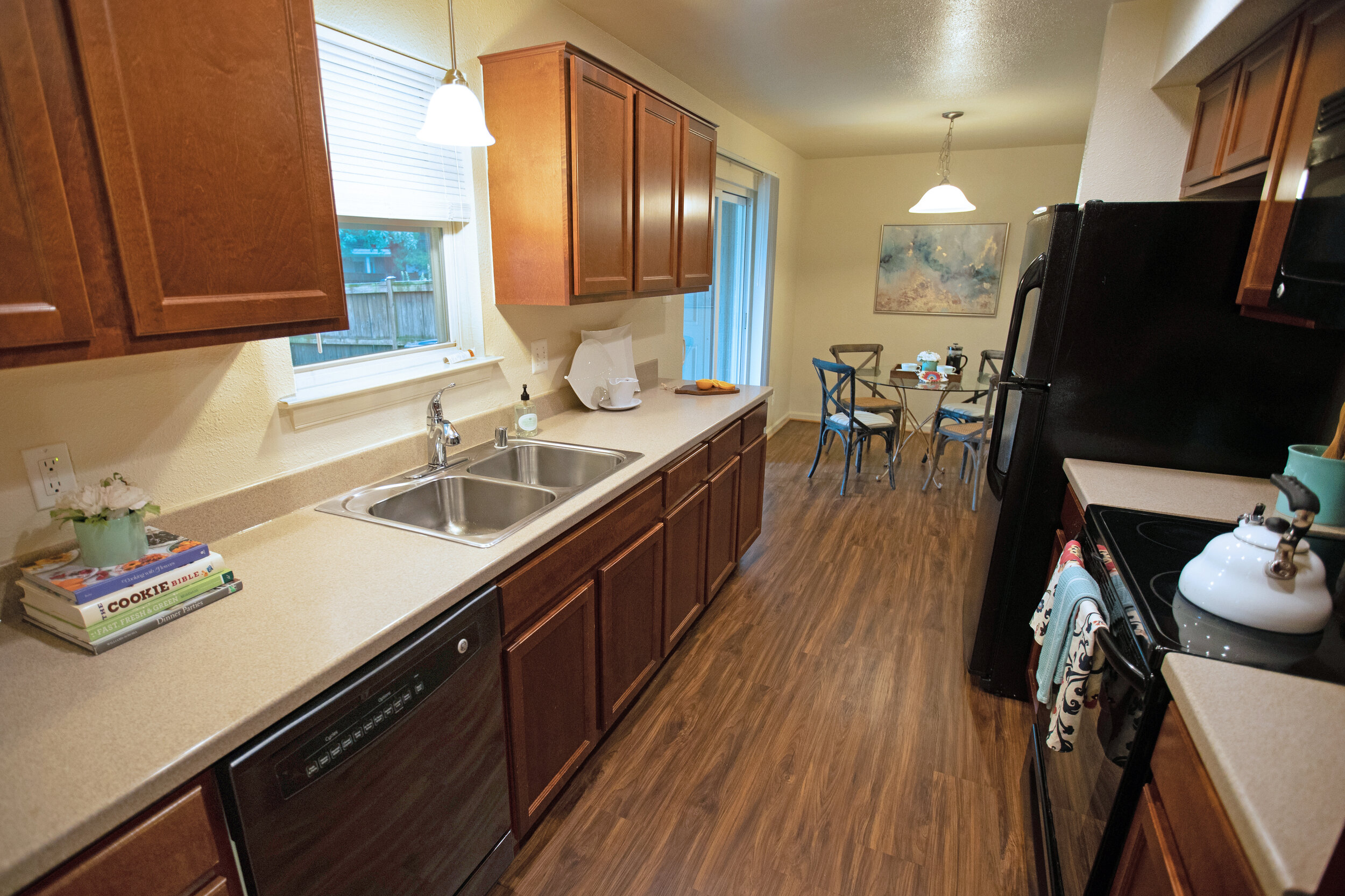 Military homes with open floor plans at Fort Belvoir. 