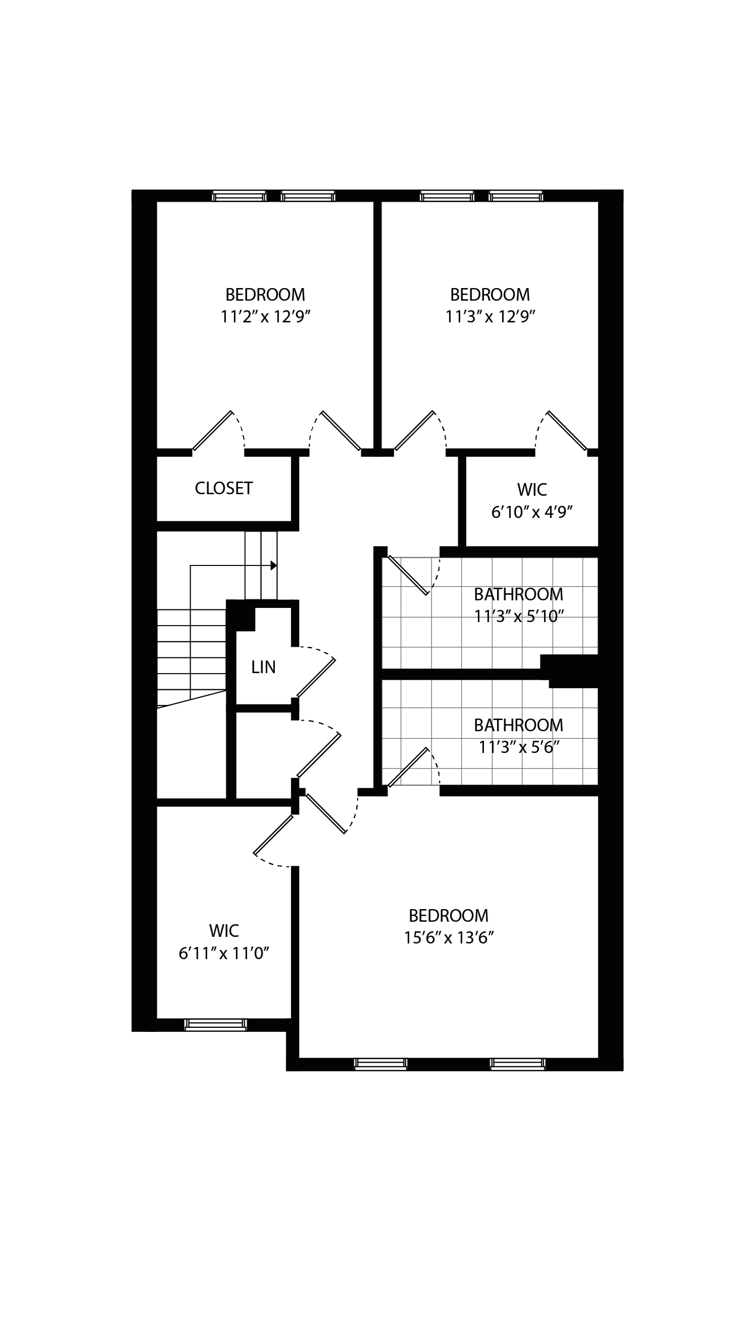 3-BR Townhouse - Third Floor