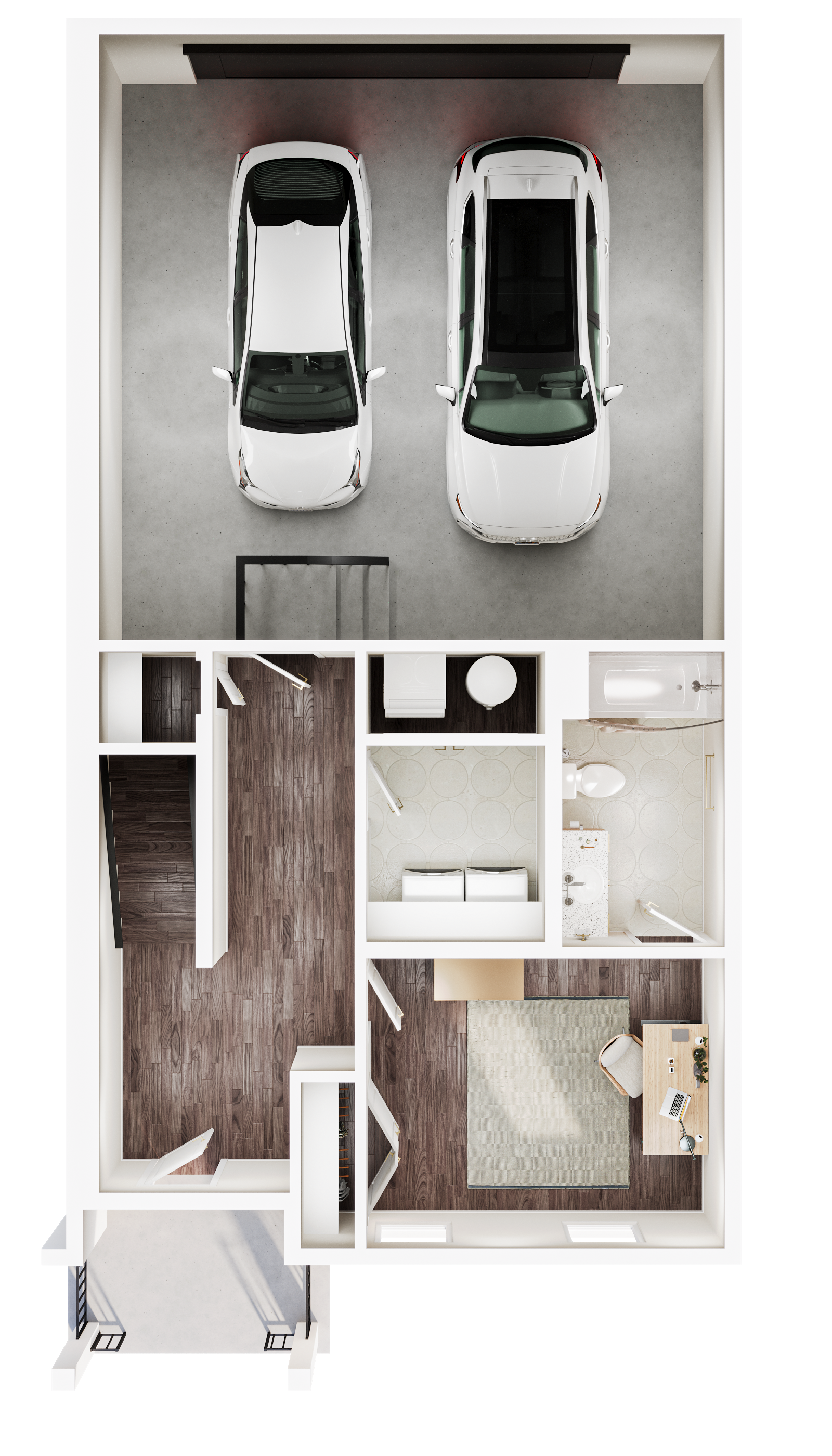 3-BR Townhouse - First Floor