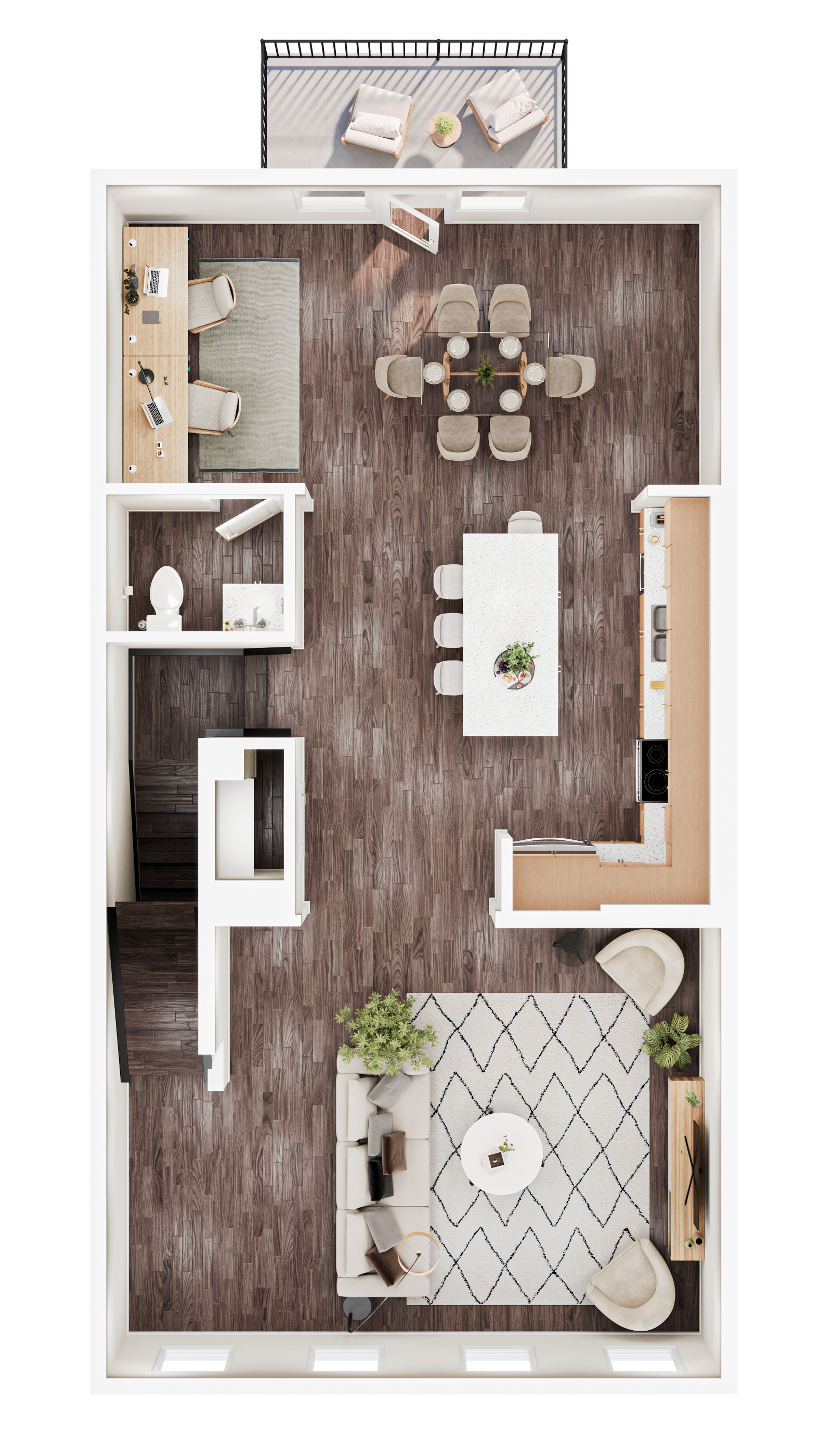 4-BR Townhouse II - Second Floor