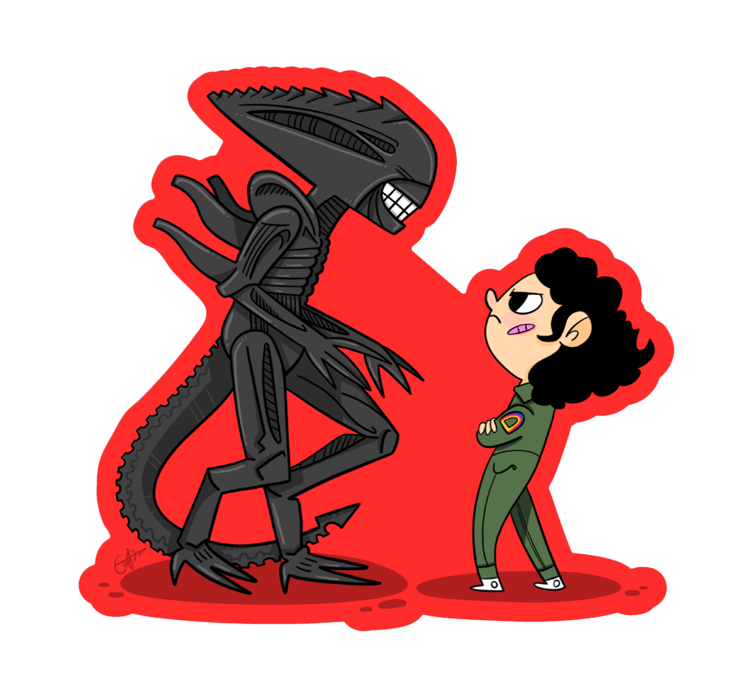 Ripley + Alien Magnet