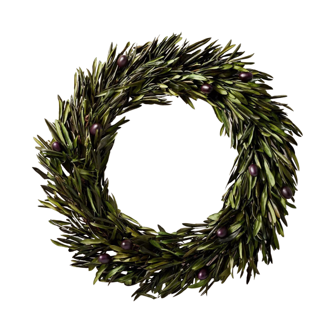 20" Preserved Olive Fall Wreath - Hearth &amp; Hand™ with Magnolia