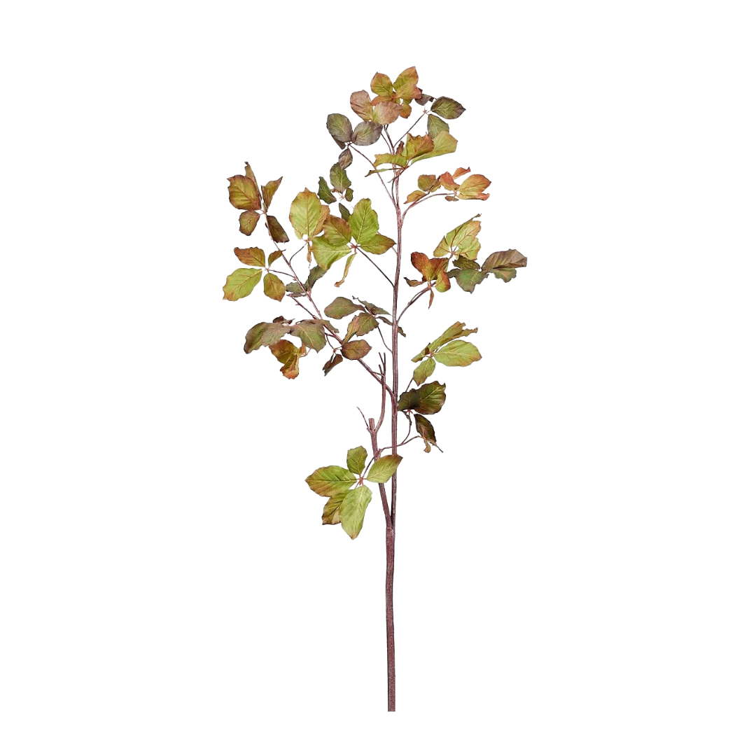 Burgundy Green Leaf Branch | Artificial Tall Branches