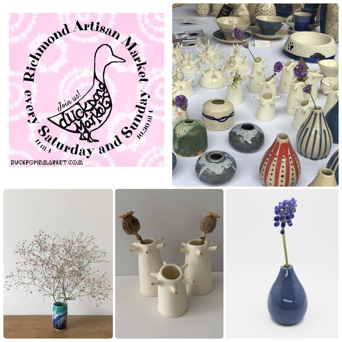 We are back @duckpondmarket Sunday 10:30-4:00pm Heron Square. Come and pick 
up some ceramics treats!
#londonart
#richmond
#westlondonmarket