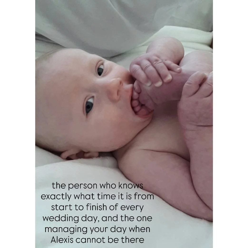 I typically hate all the &ldquo;trend&rdquo; posts, but this was a really adorable bandwagon to jump on! 🤓

Swipe through and see if you can guess who&rsquo;s who. 
Don&rsquo;t I have the cutest team?? 🥰👶

#weddingplanners #meettheteam #southernwe