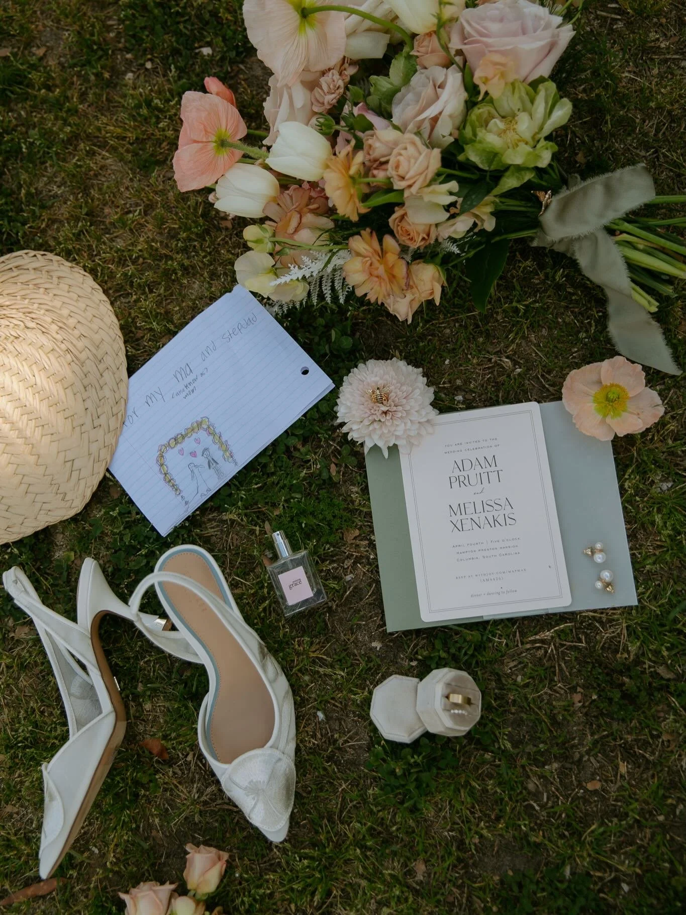 It was a picture perfect spring day in Columbia. Truly, could not have asked for anything better!! 
🤍
Swipe through for the best reactions from the bride to the flower petal &ldquo;toss&rdquo; post ceremony, and the first time seeing the reception s