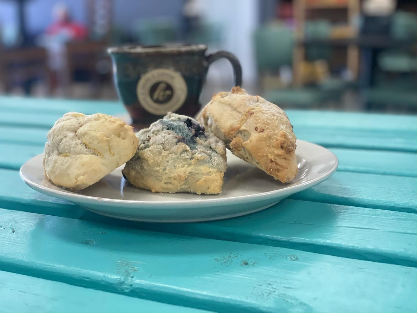 Scones, Cinnamon Rolls, and Muffins! $2 Each for $2 Tuesday!  Come get your fresh baked pastries Tuesday 4.9.24!  All Day, Both Locations! #hazelscoffeecompany #twodollartuesday #stjoemo