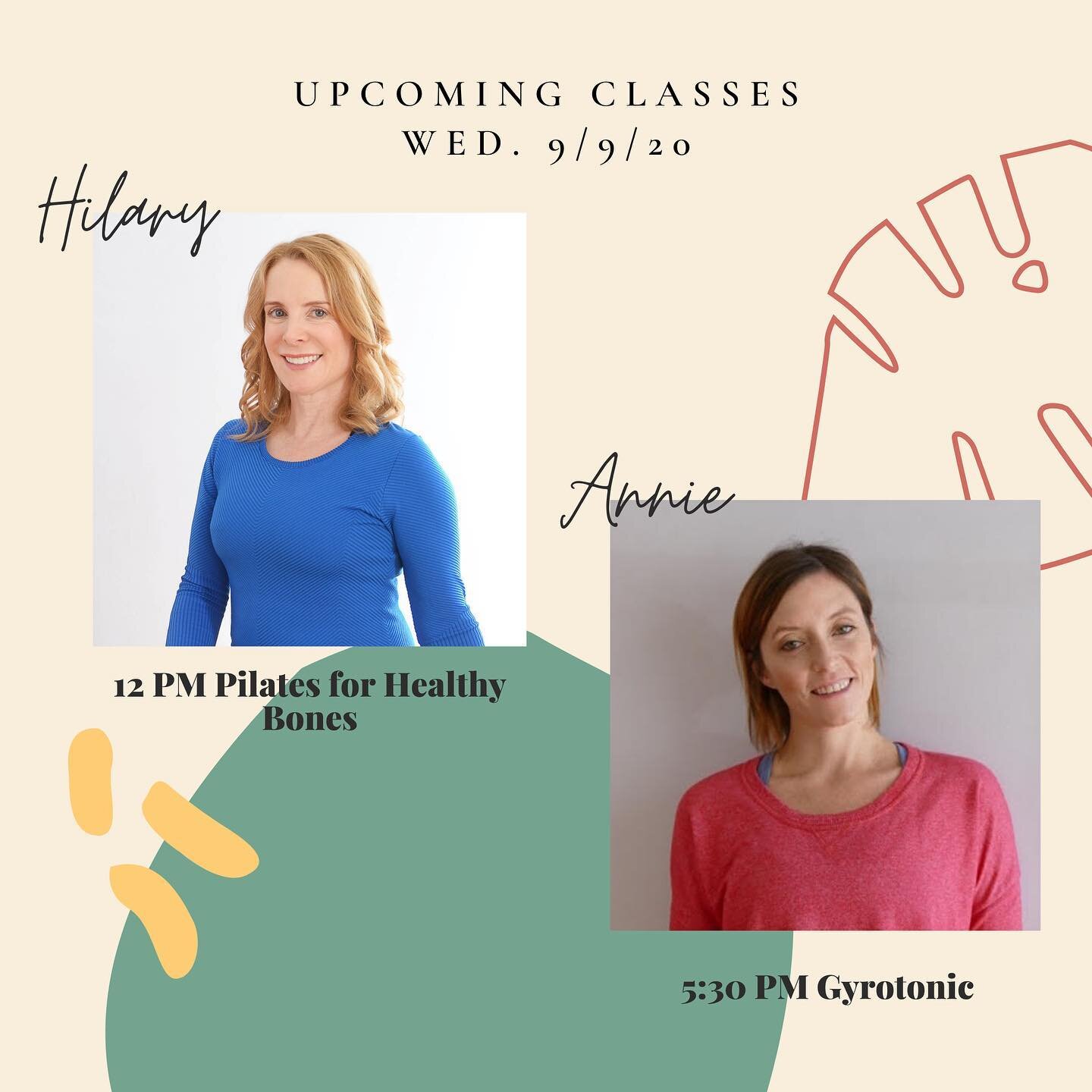 We hope you enjoyed the long weekend, but time to get back to work! Here are our classes for tomorrow with Hilary and Annie. Check out Annie&rsquo;s trainer profile we posted a couple posts back to get to know her! #abowsf