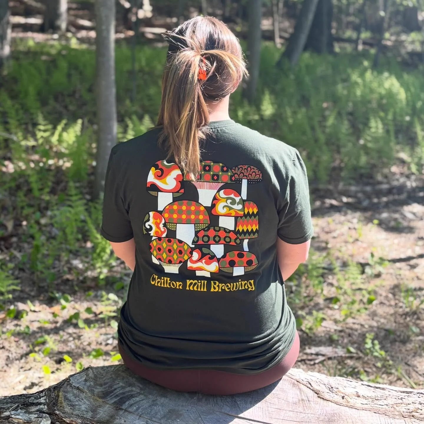 7 Year Anniversary Shirts are in! Funky mid century modern mushies pop atop a Forrest Green backdrop. Wander on in and grab one before they&rsquo;re gone!