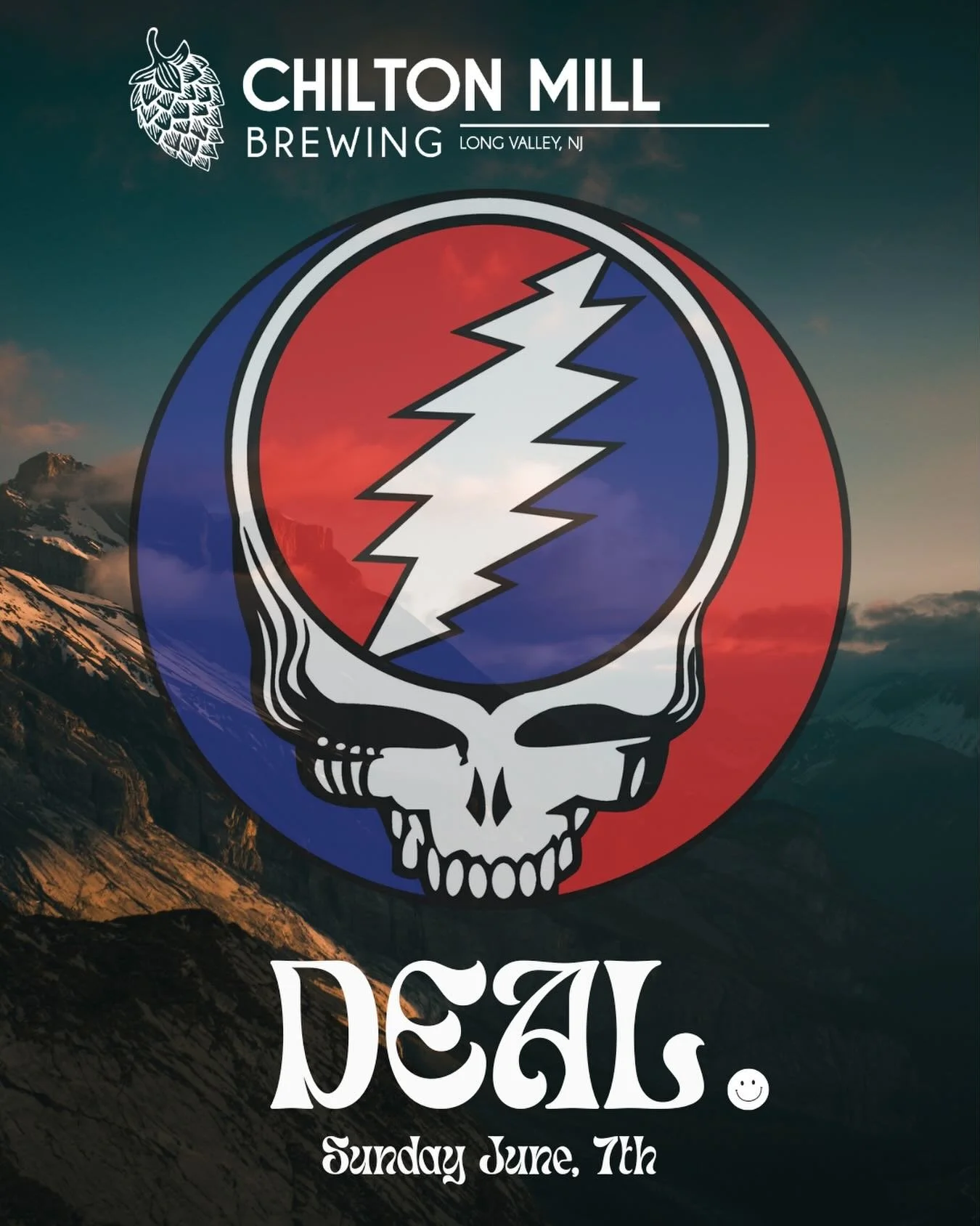 This Sunday, June 7th from 2-5pm on the patio!

DEAL - Celebrating the music of the Grateful Dead