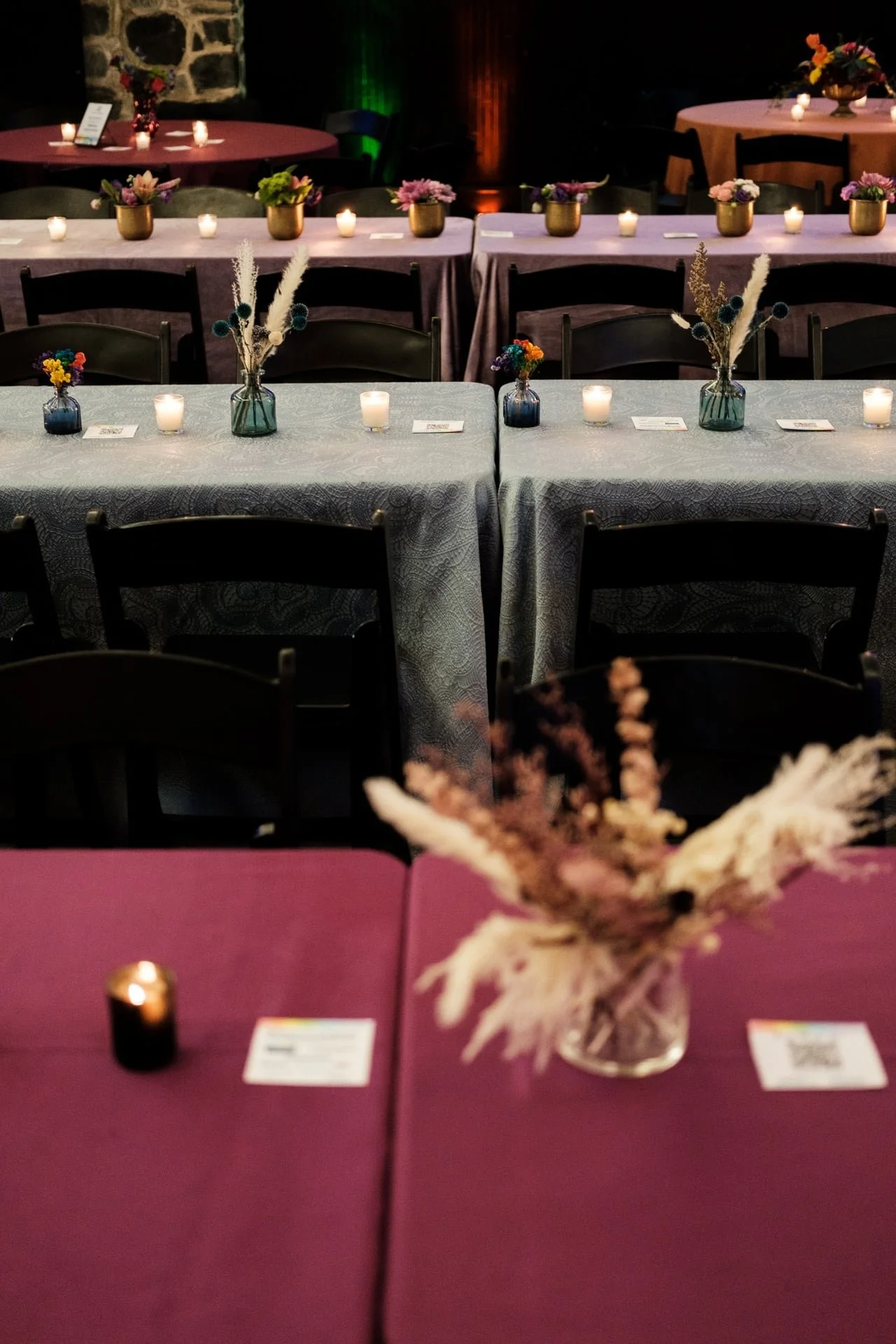 detail shot of table at a charity event in Charlotte, NC.