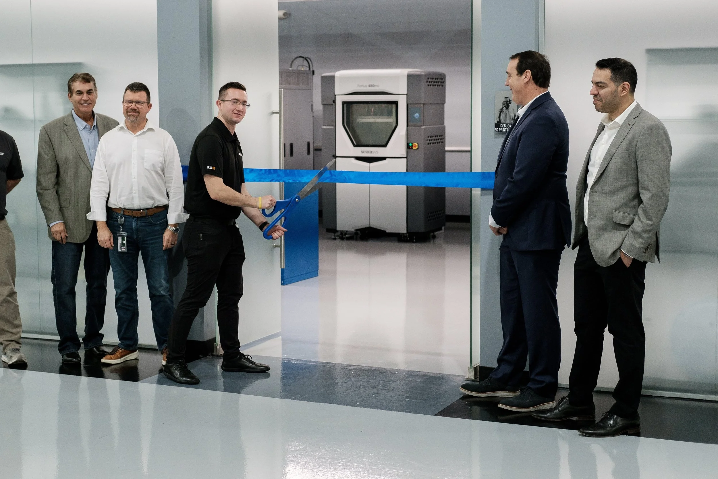 Ribbon cutting ceremony at The Nascar Hall Of Fame in Charlotte