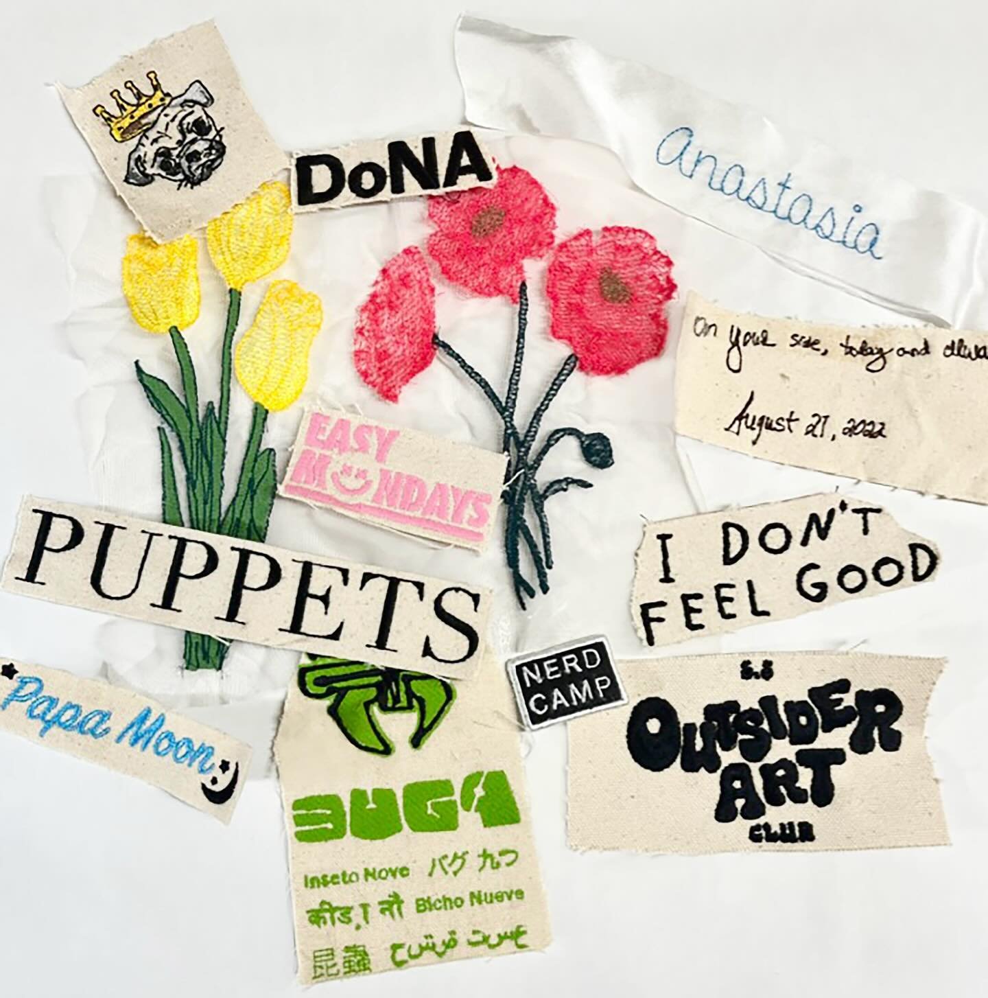 ✂️ WIP // IN STUDIO ✂️ From digitizing and measuring to sampling and embroidering, there are many steps behind-the-scenes that only the Four Hands team see. We thought we&rsquo;d share just a few to give an idea of what a day in the studio looks like