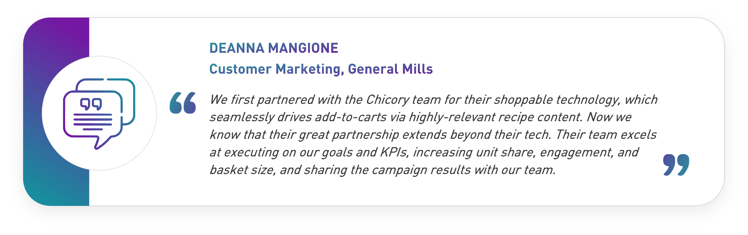 General Mills Testimonial