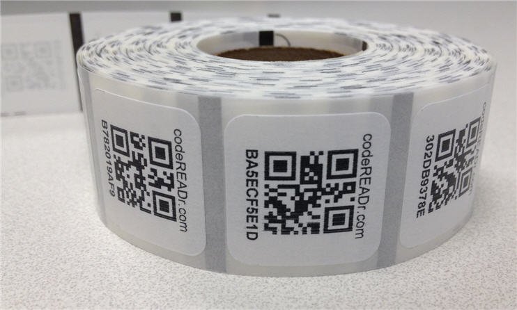 QR Code Decals on Rolls