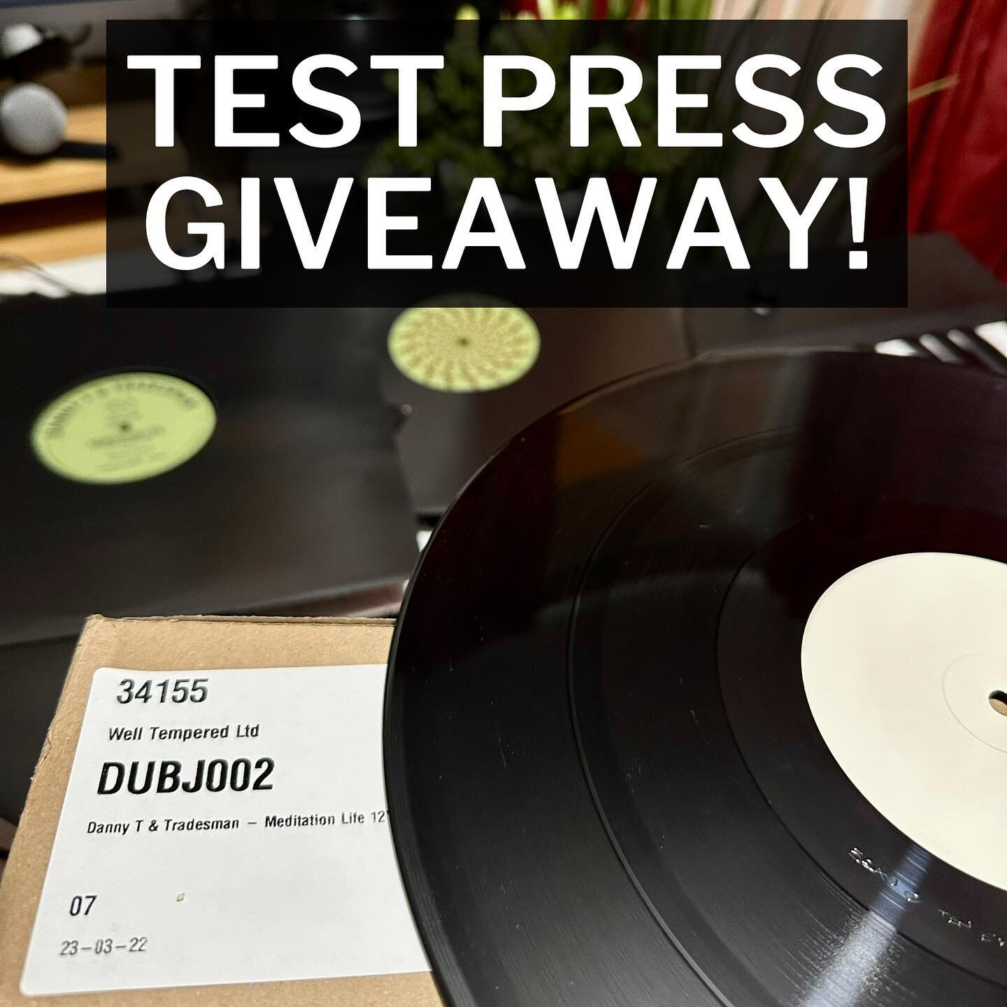 Win a free test press! Read on for all the info&hellip;

As we're down to the last box of 'Meditation Life' records, if you buy a copy during the next 7 days you'll be entered into a raffle to win this!

If you are not familiar, Meditation Life was o