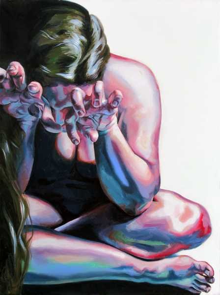 “Tense” Acrylic on Canvas, 2020, 30 x 40 inches (76.2 x 101.6 cm)