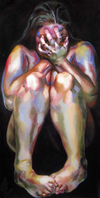 “Confined” Acrylic on Canvas, 2021, 24 x 48 inches (60.96 x 121.92 cm)