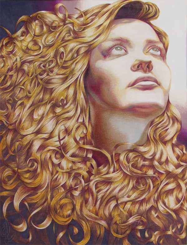 "Psalm 37:4" Marker and Colored Pencil on Paper, 2016, 18 x 24 inches (45.72 x 60.96 cm)